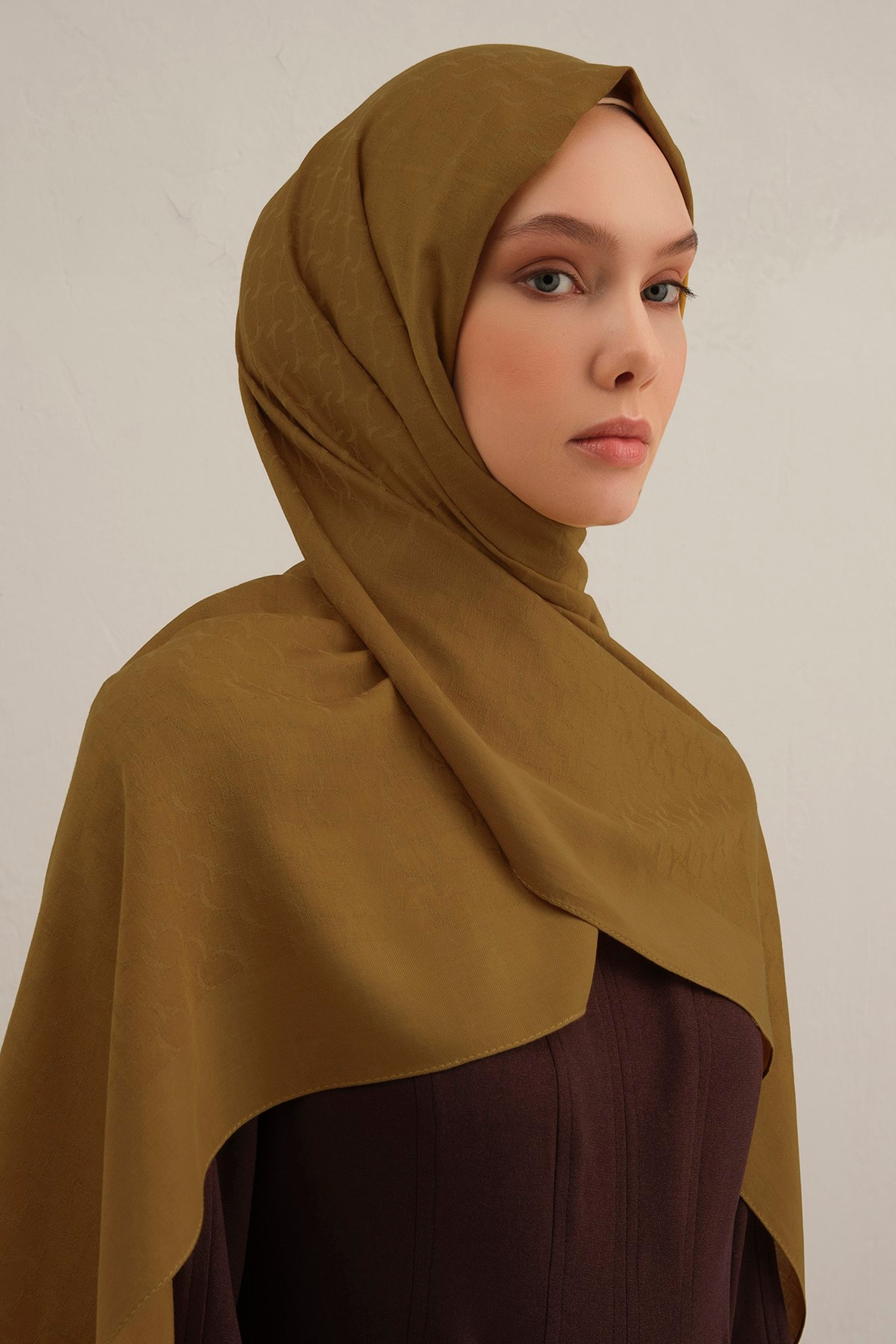Armine Link Desen Bambu Cotton Şal 71