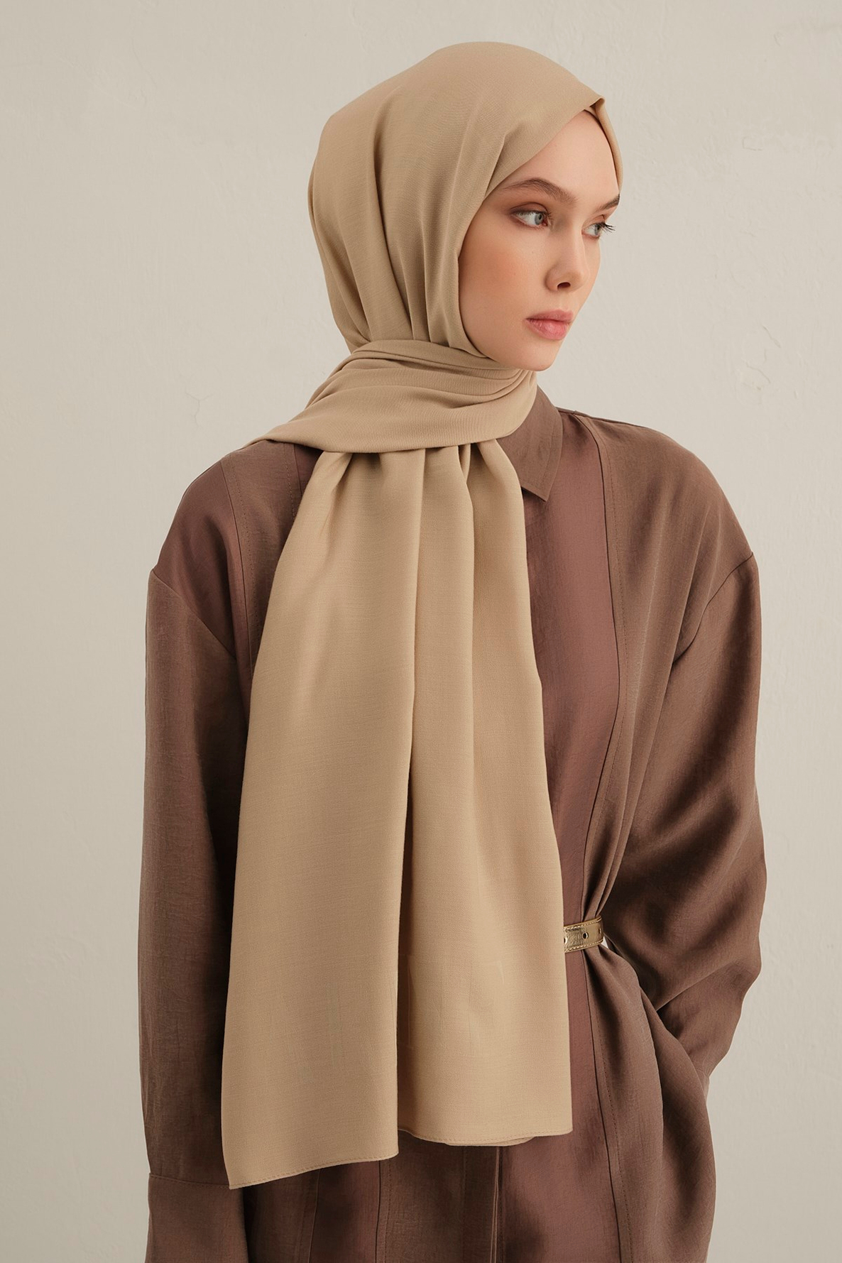 Armine Logo Drop Pamuk İpek Şal 04