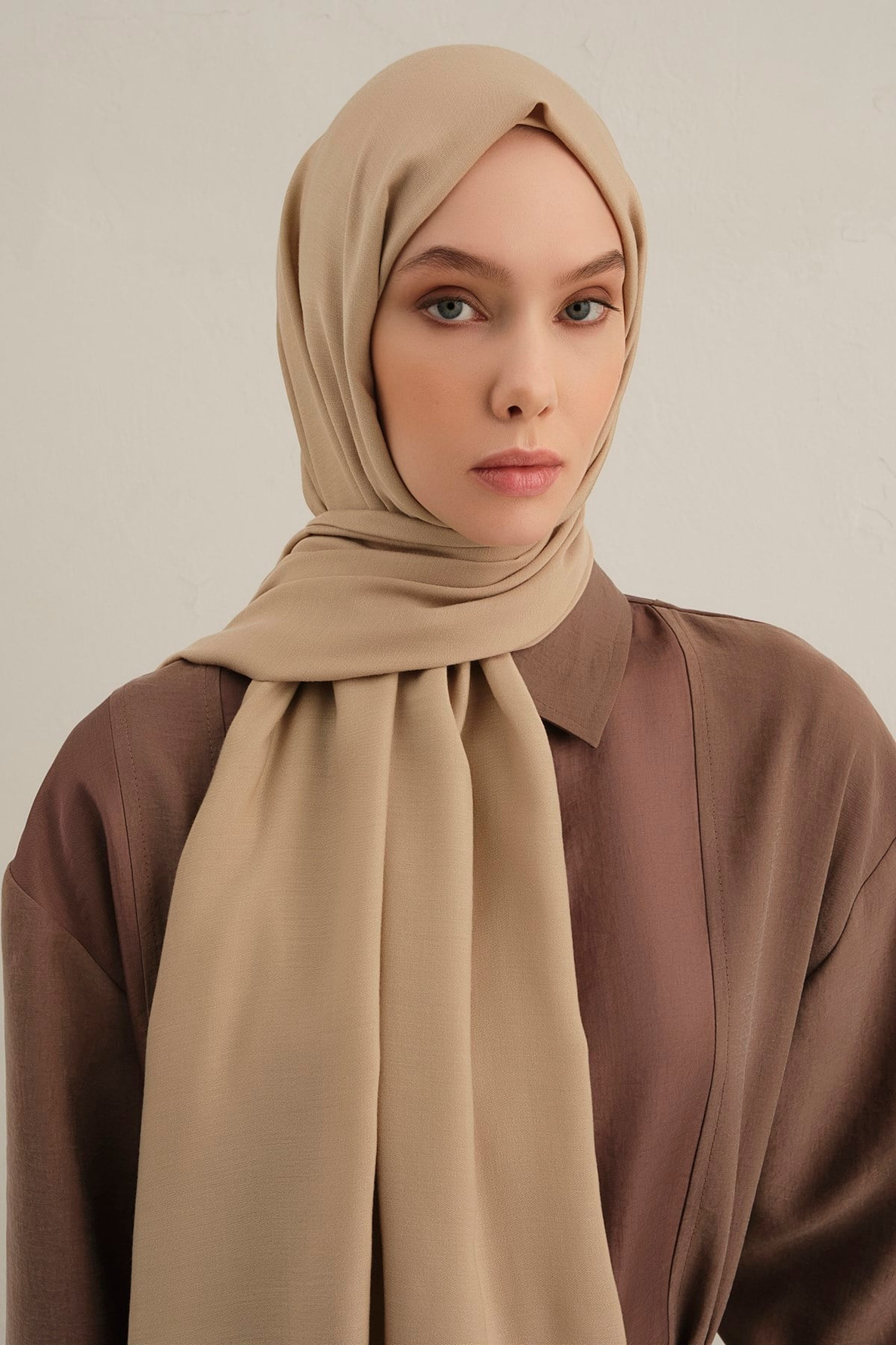 Armine Logo Drop Pamuk İpek Şal 04