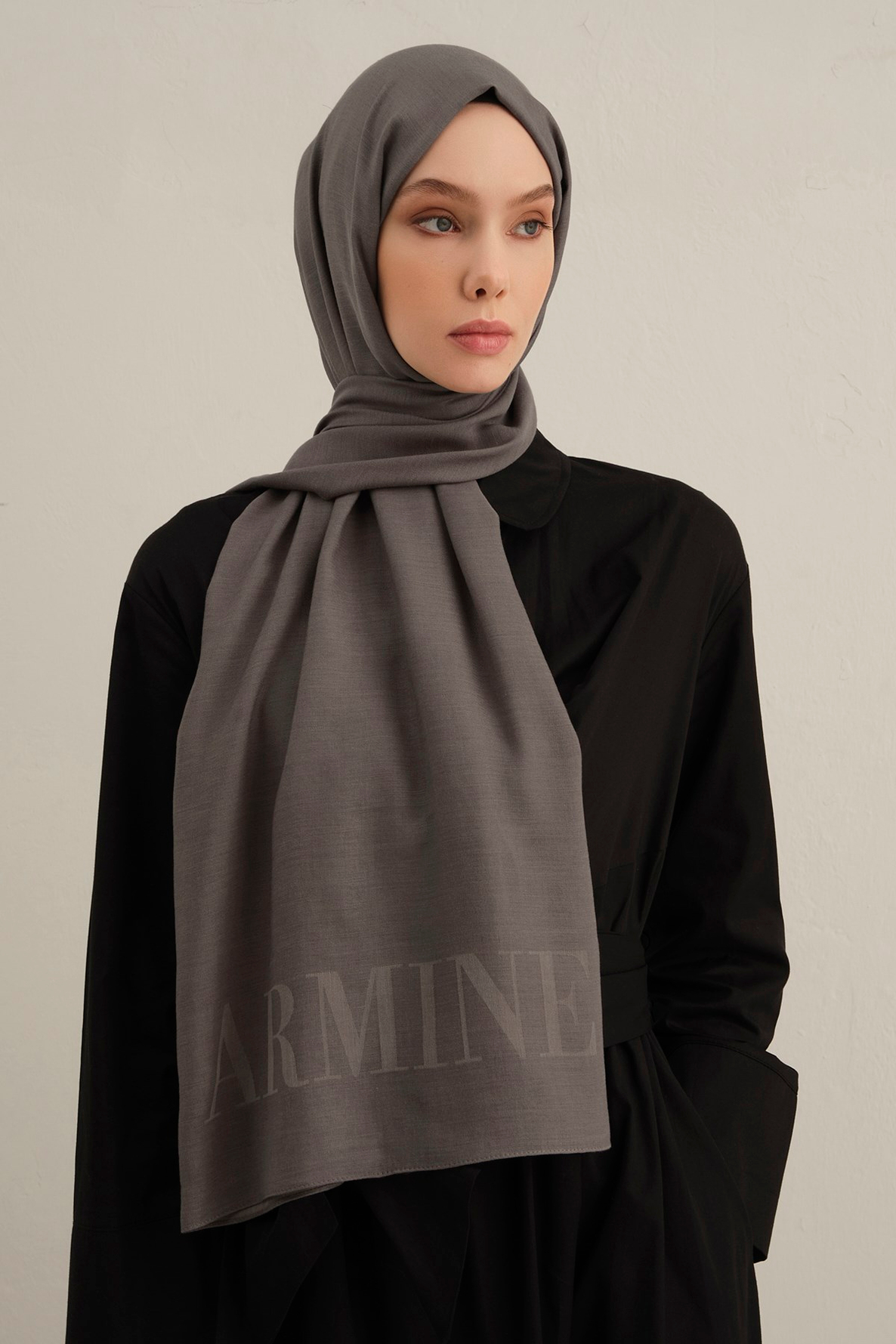 Armine Logo Drop Pamuk İpek Şal 20