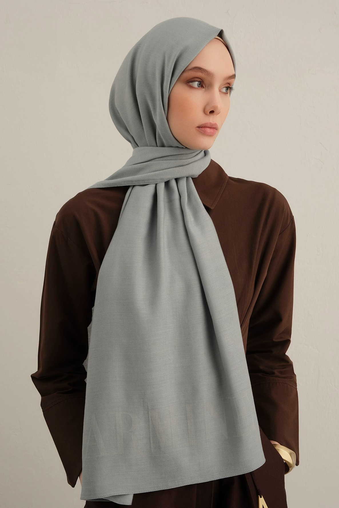 Armine Logo Drop Pamuk İpek Şal 24