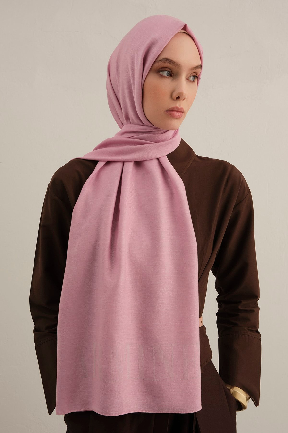 Armine Logo Drop Pamuk İpek Şal 37