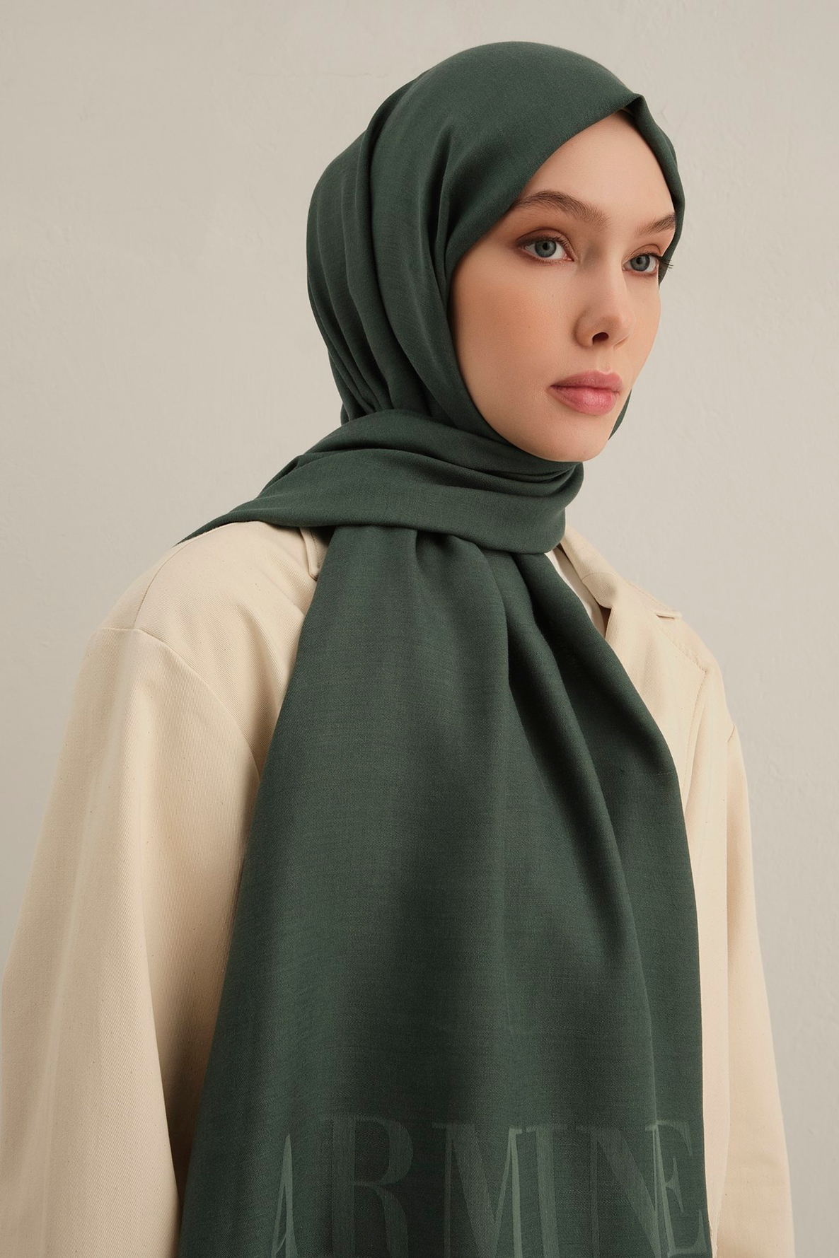 Armine Logo Drop Pamuk İpek Şal 50