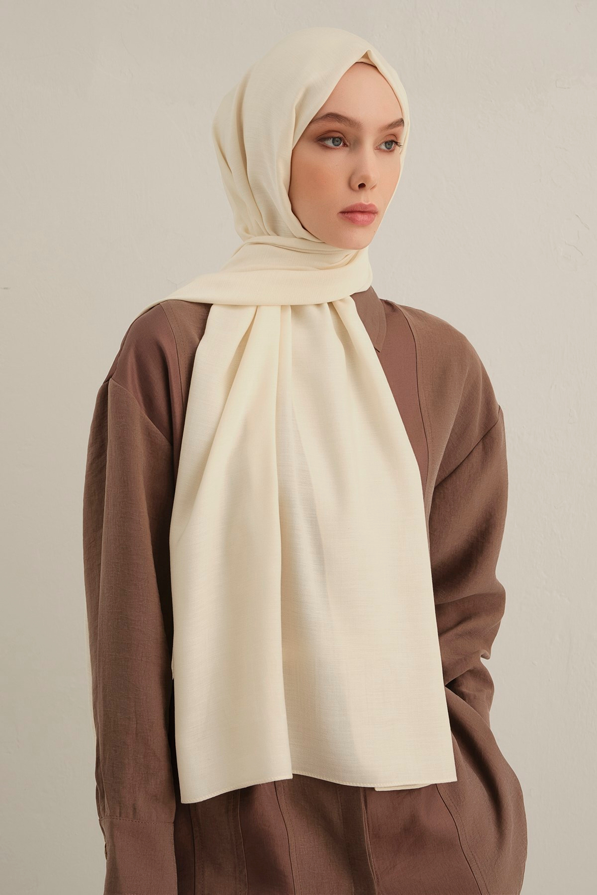 Armine Logo Drop Pamuk İpek Şal 58