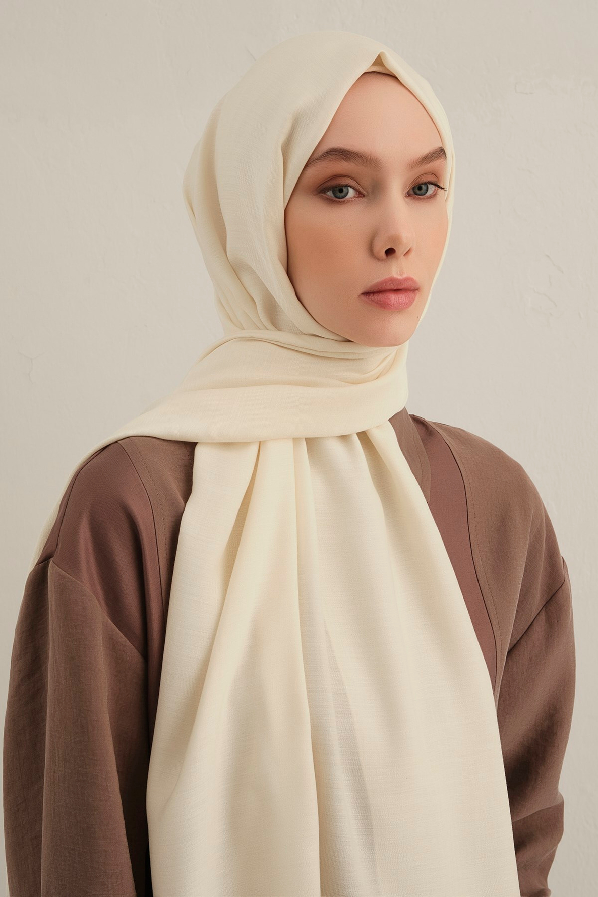 Armine Logo Drop Pamuk İpek Şal 58