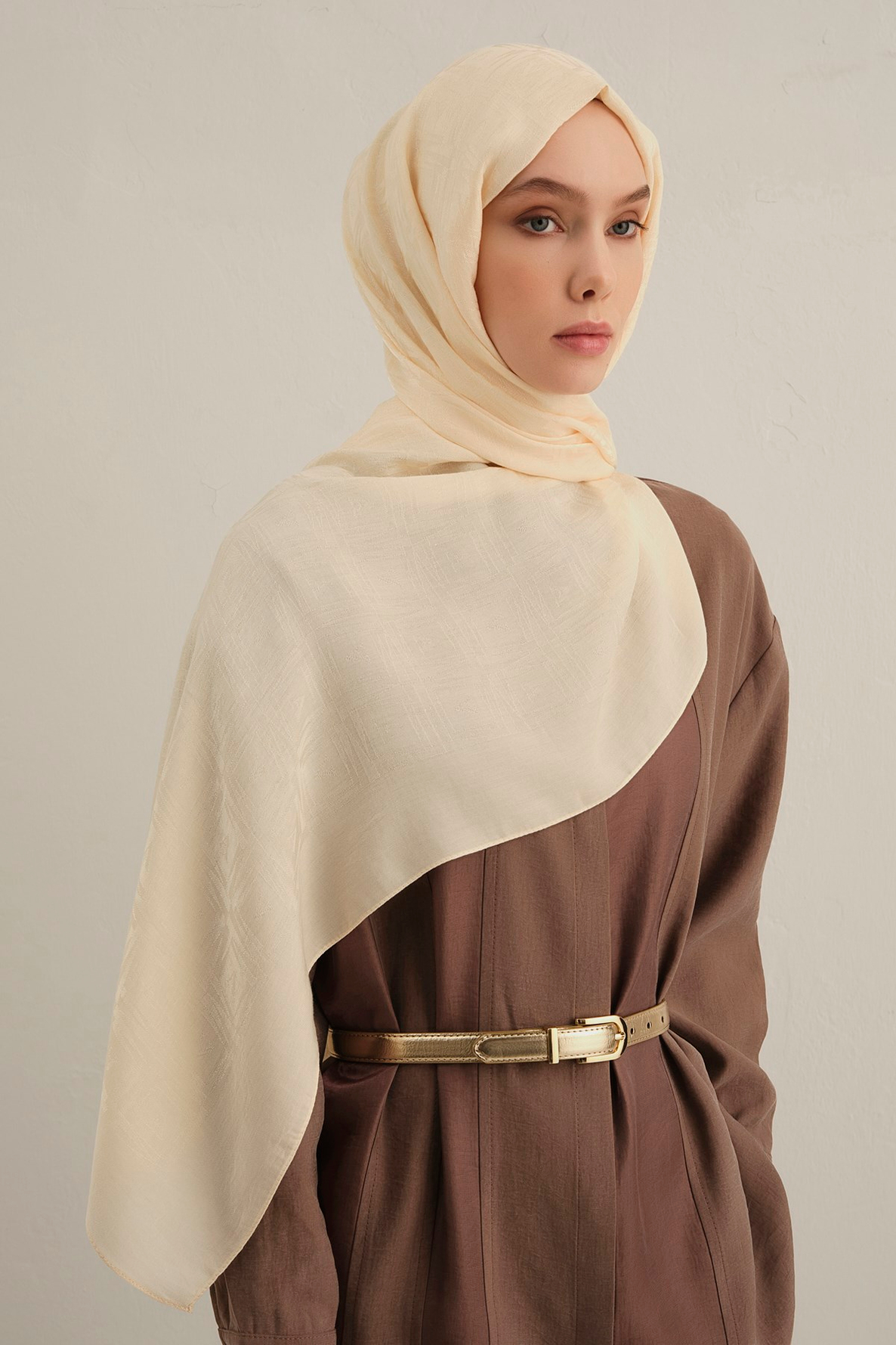 Armine Lyocell Naia Kare Monogram Şal 6 60