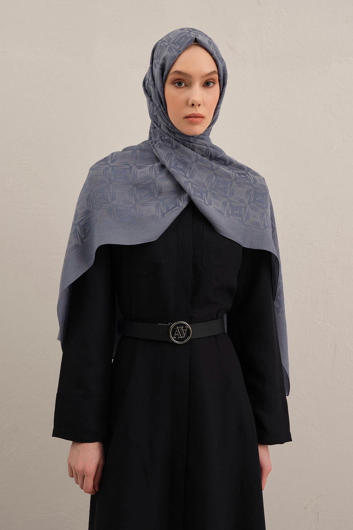 Armine Lyocell Naia Kare Monogram Şal 6 26
