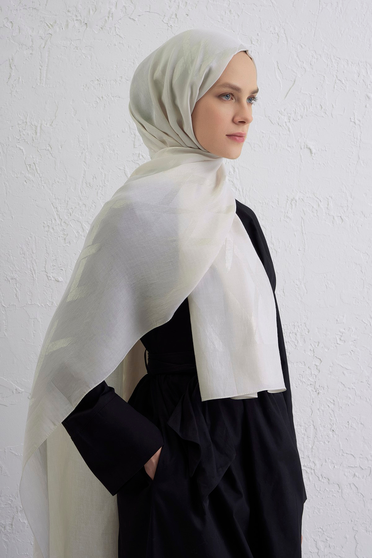Armine Lyocell Naia Zikzak Desen Şal  1- 17