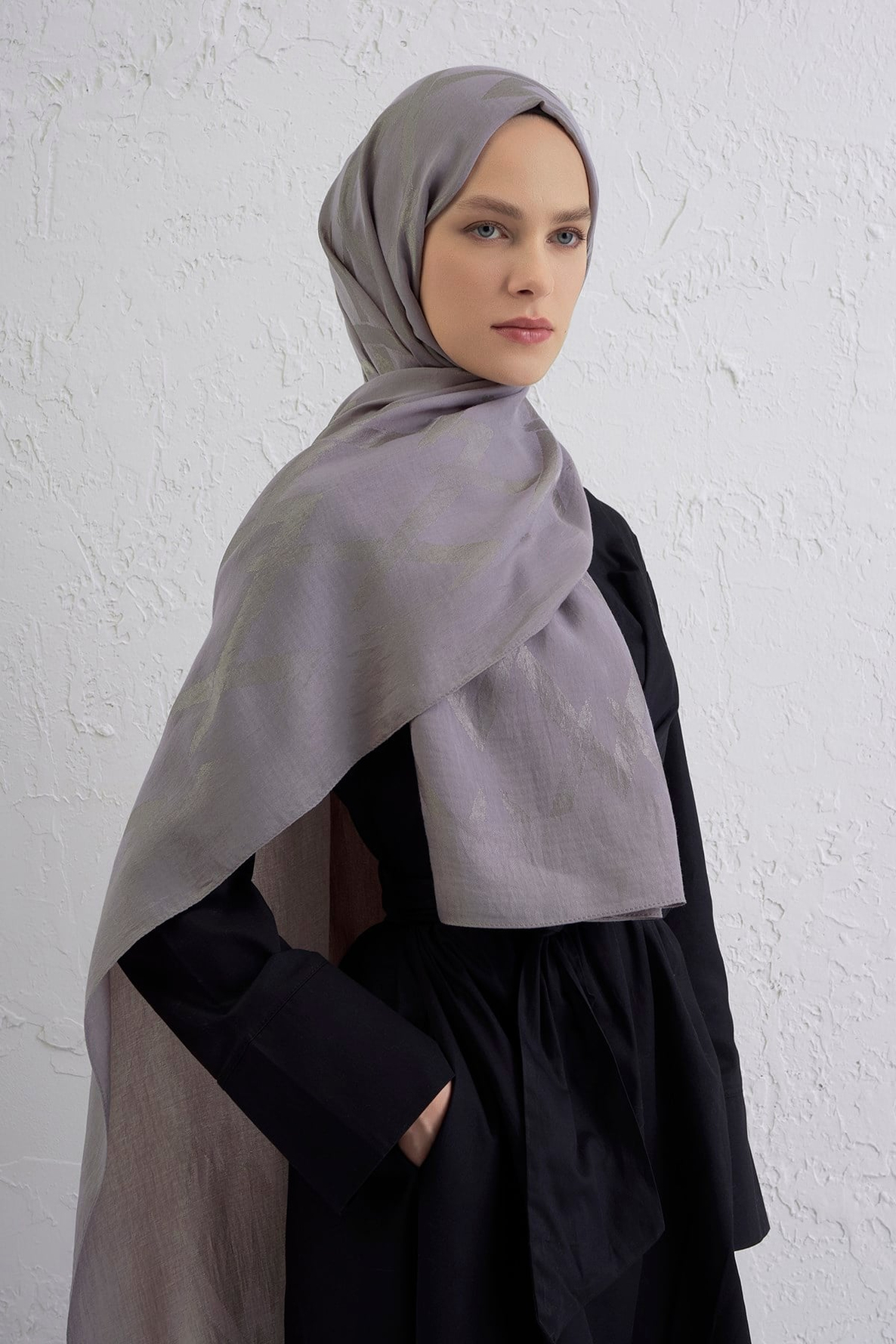Armine Lyocell Naia Zikzak Desen Şal  1- 20