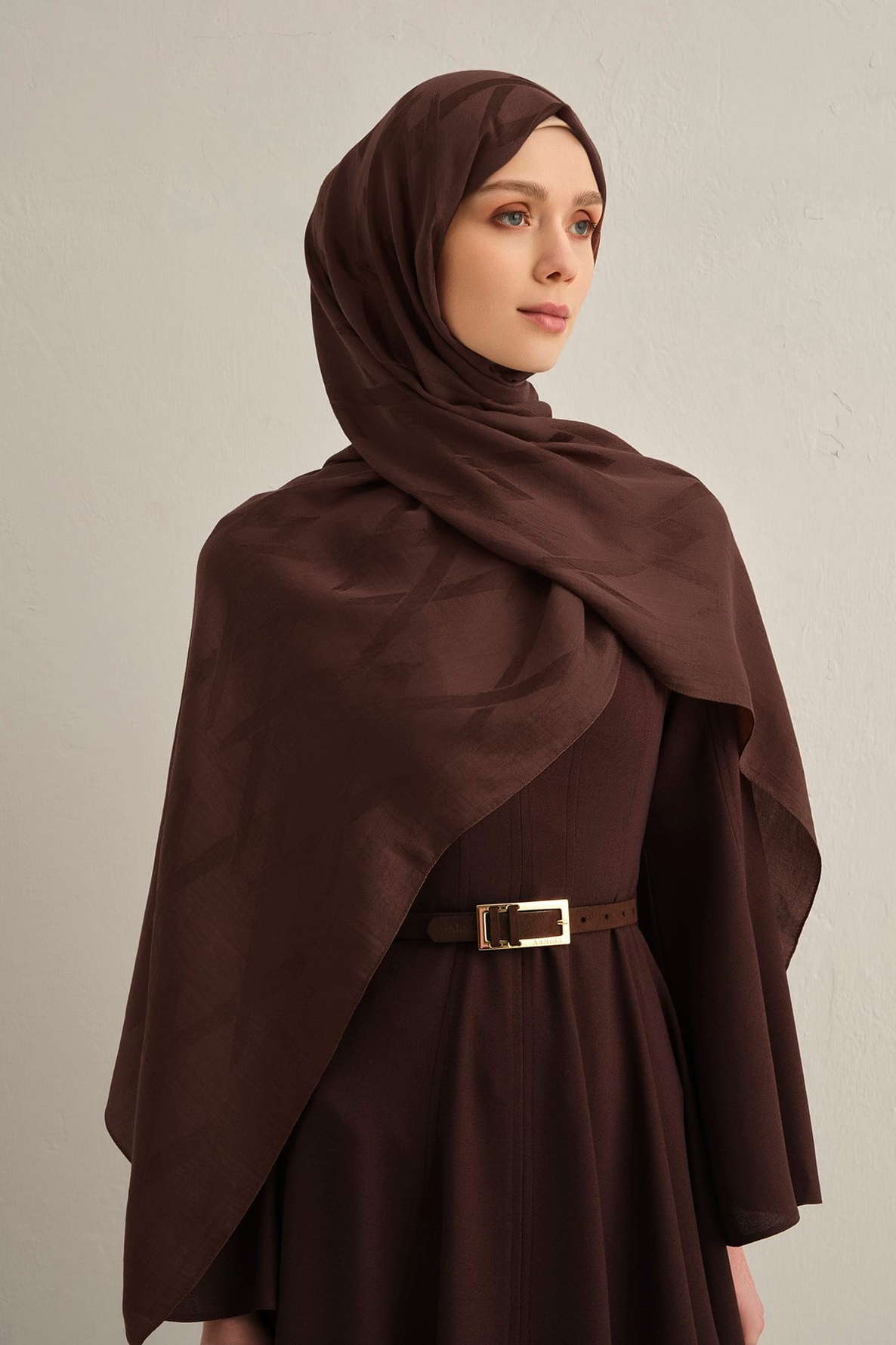 Armine Lyocell Naia Zikzak Desen Şal  1- 16