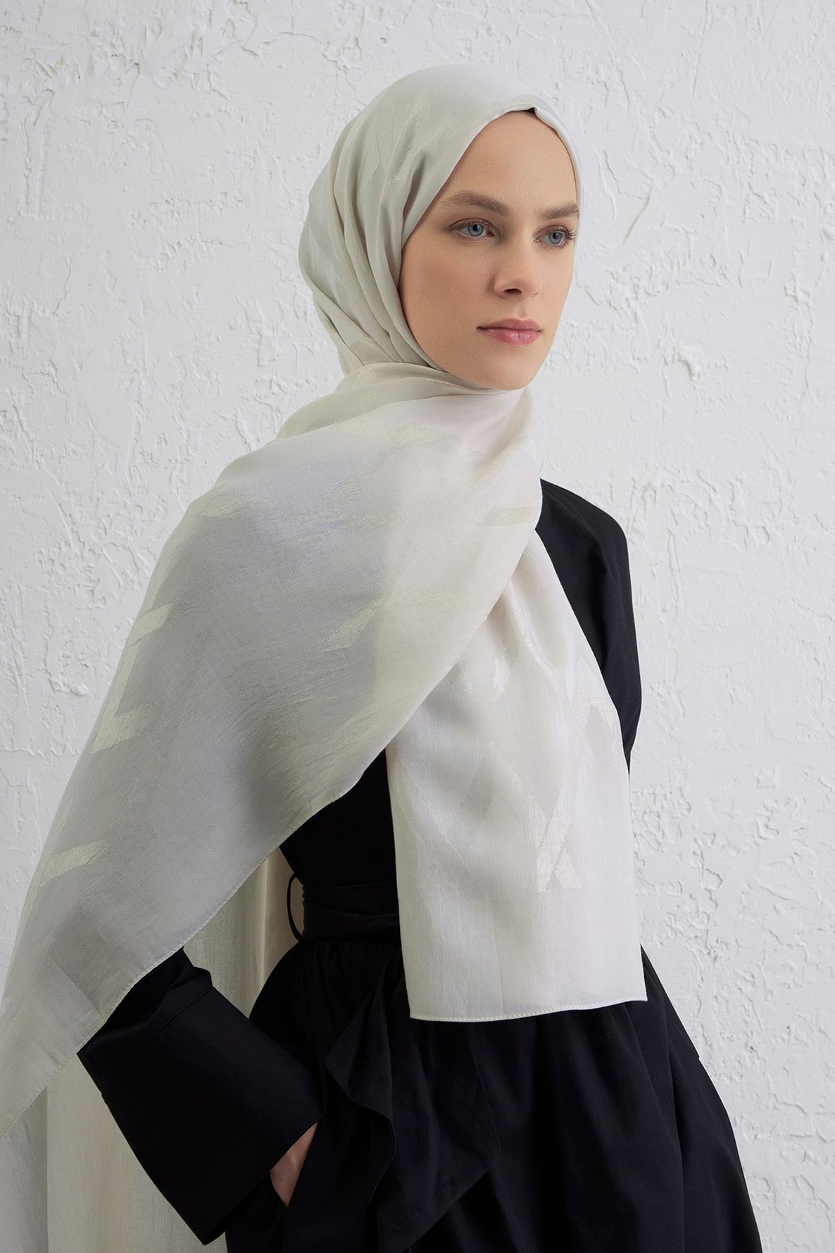 Armine Lyocell Naia Zikzak Desen Şal  1- 17