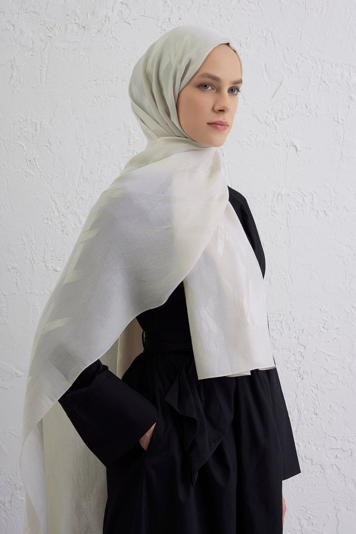 Armine Lyocell Naia Zikzak Desen Şal  1- 17
