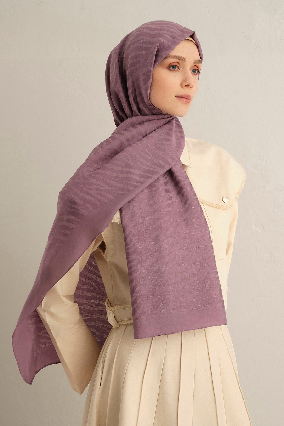 Armine Pamora Zebra Desen Şal 1 42