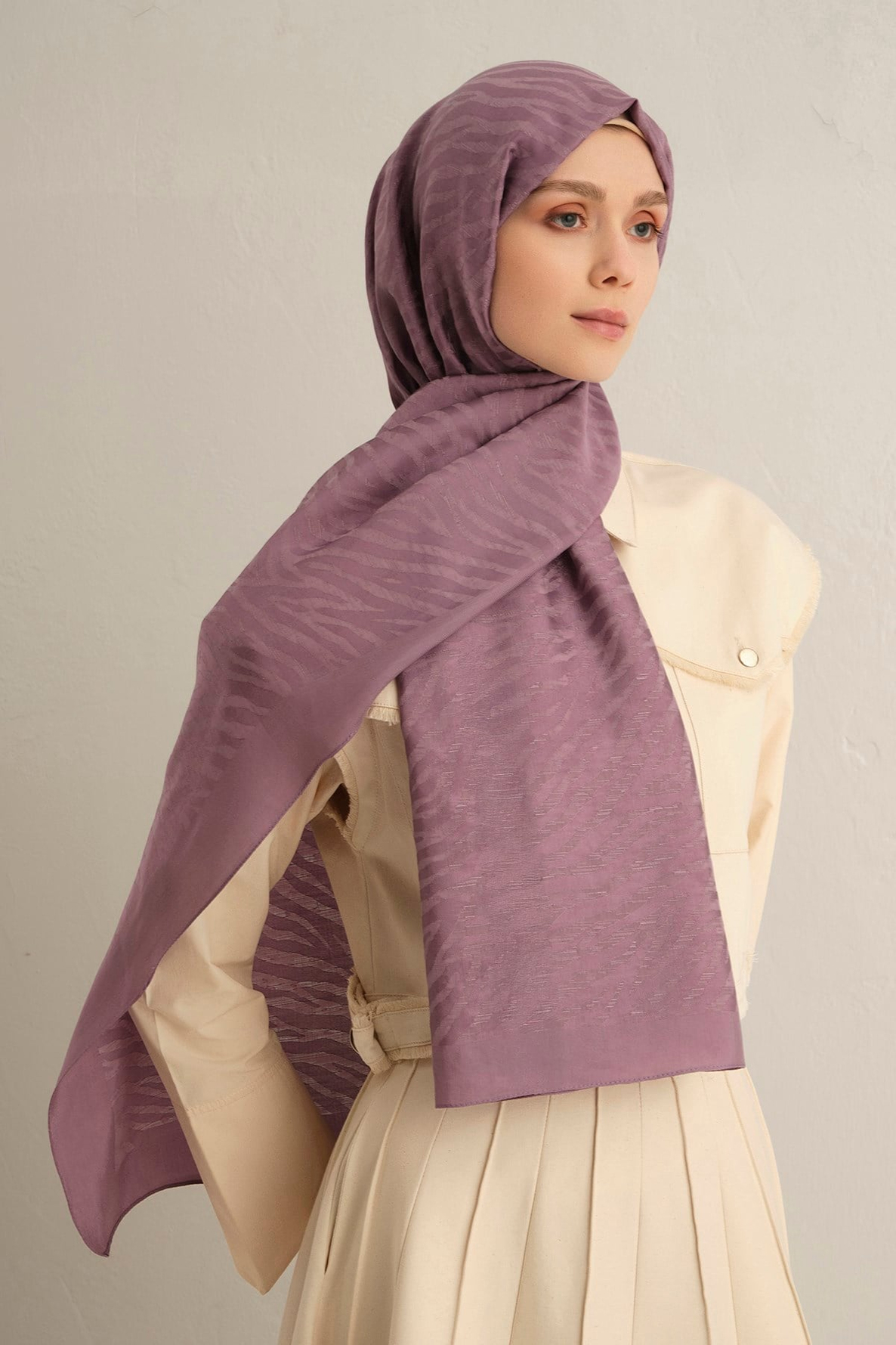 Armine Pamora Zebra Desen Şal 1 42