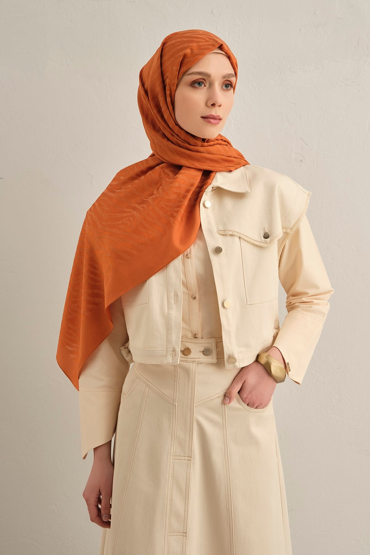 Armine Pamora Zebra Desen Şal 1 43