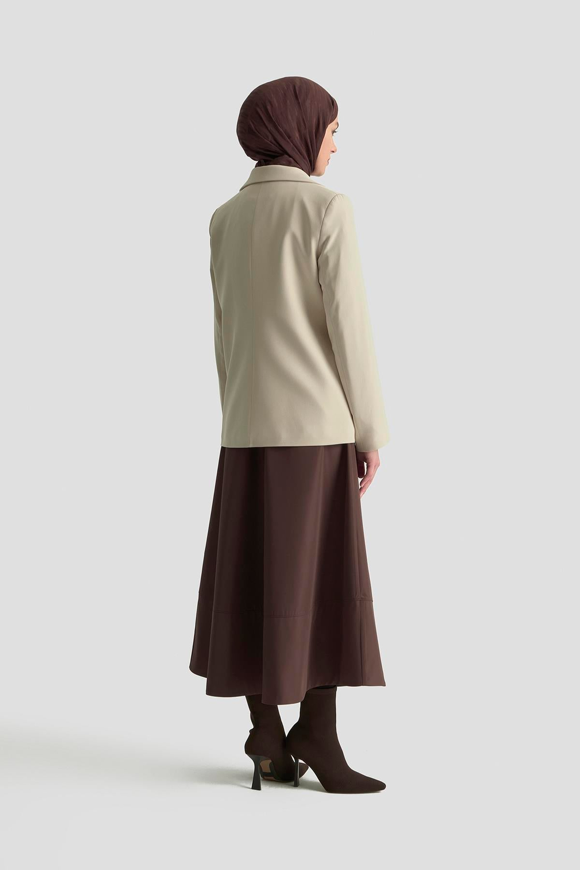 ARMİNE TREND Gold Düğmeli Astarlı Blazer Ceket Taş 25KT520