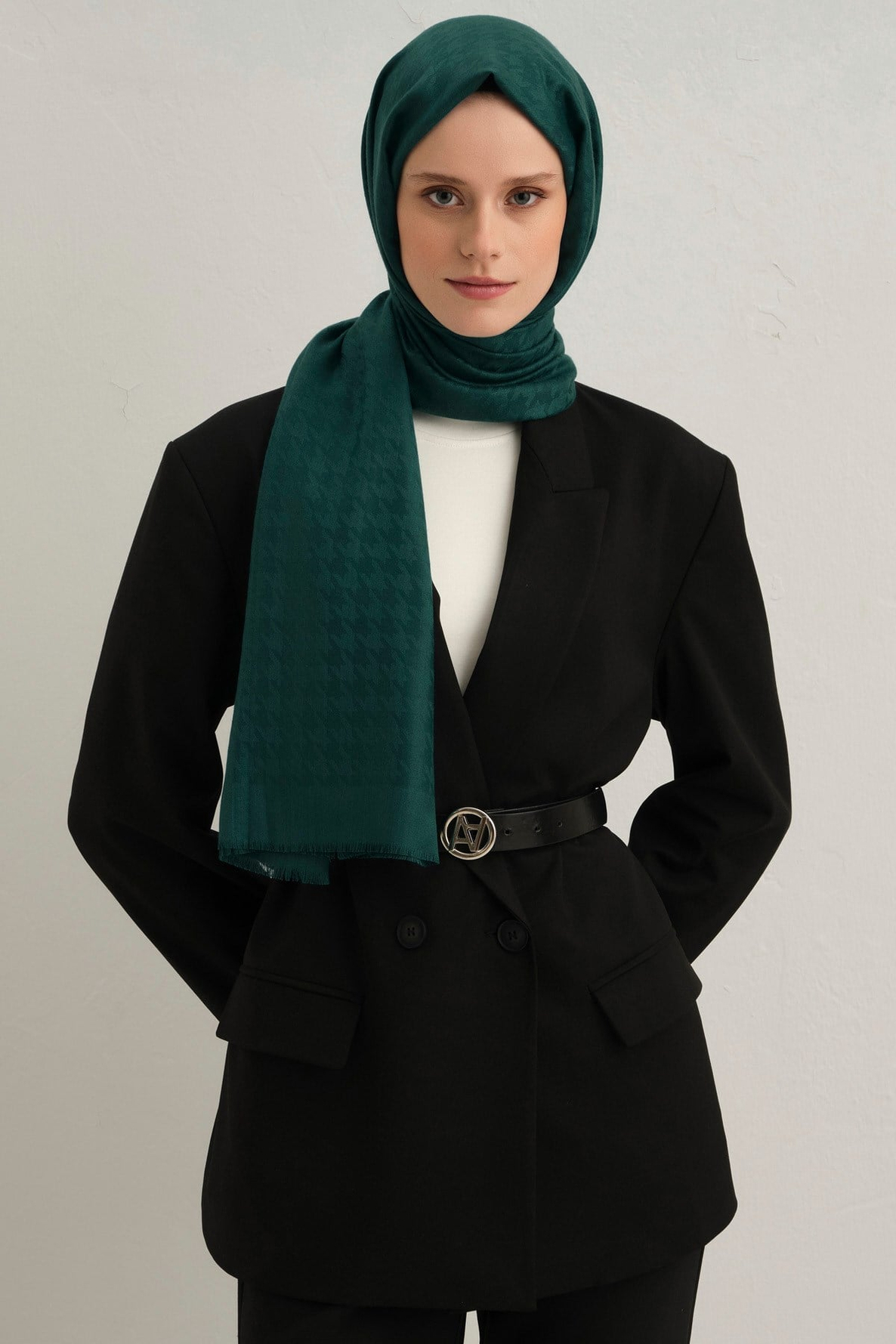 Armine Viscon Kazayağı Desen Şal 01