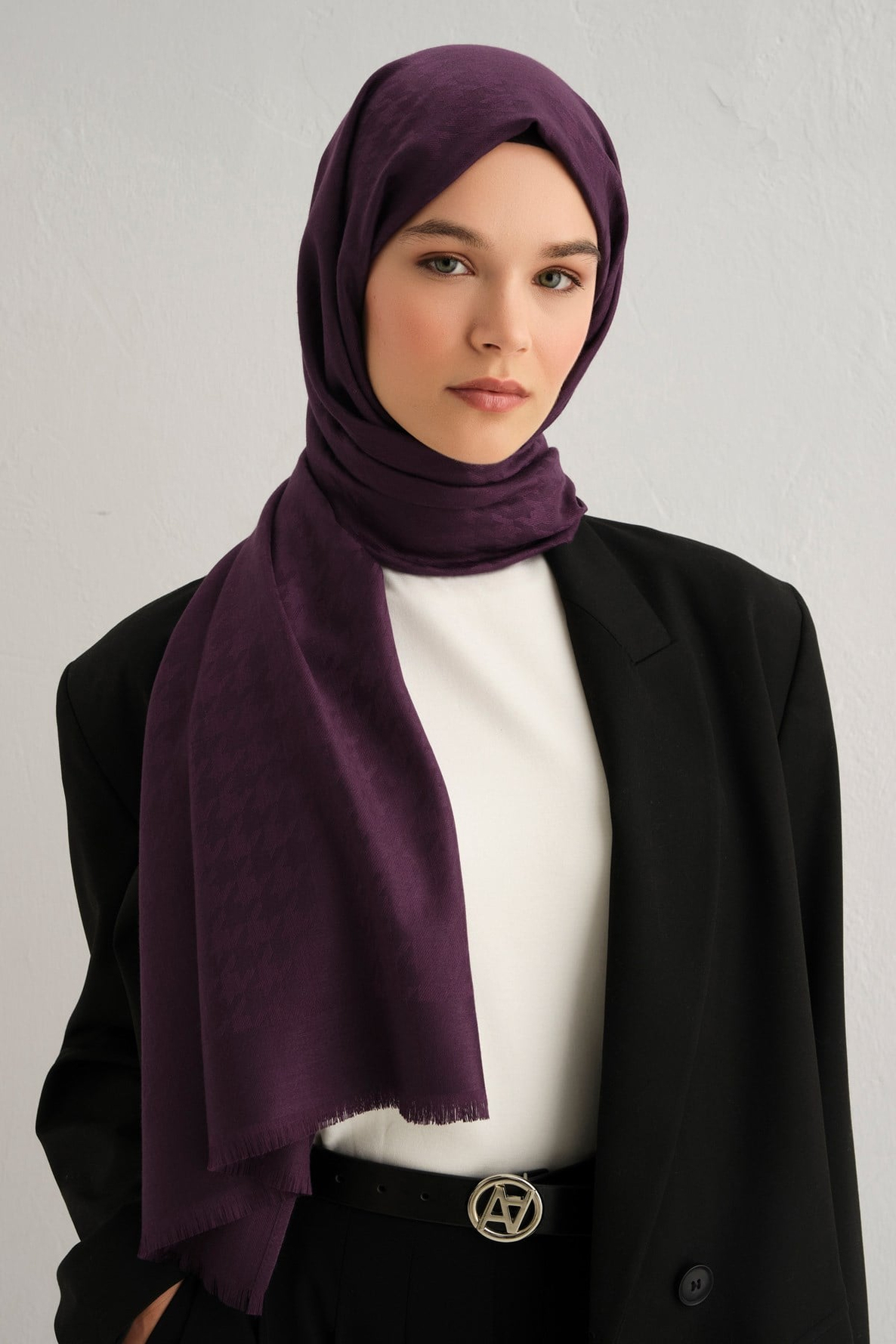 Armine Viscon Kazayağı Desen Şal 13