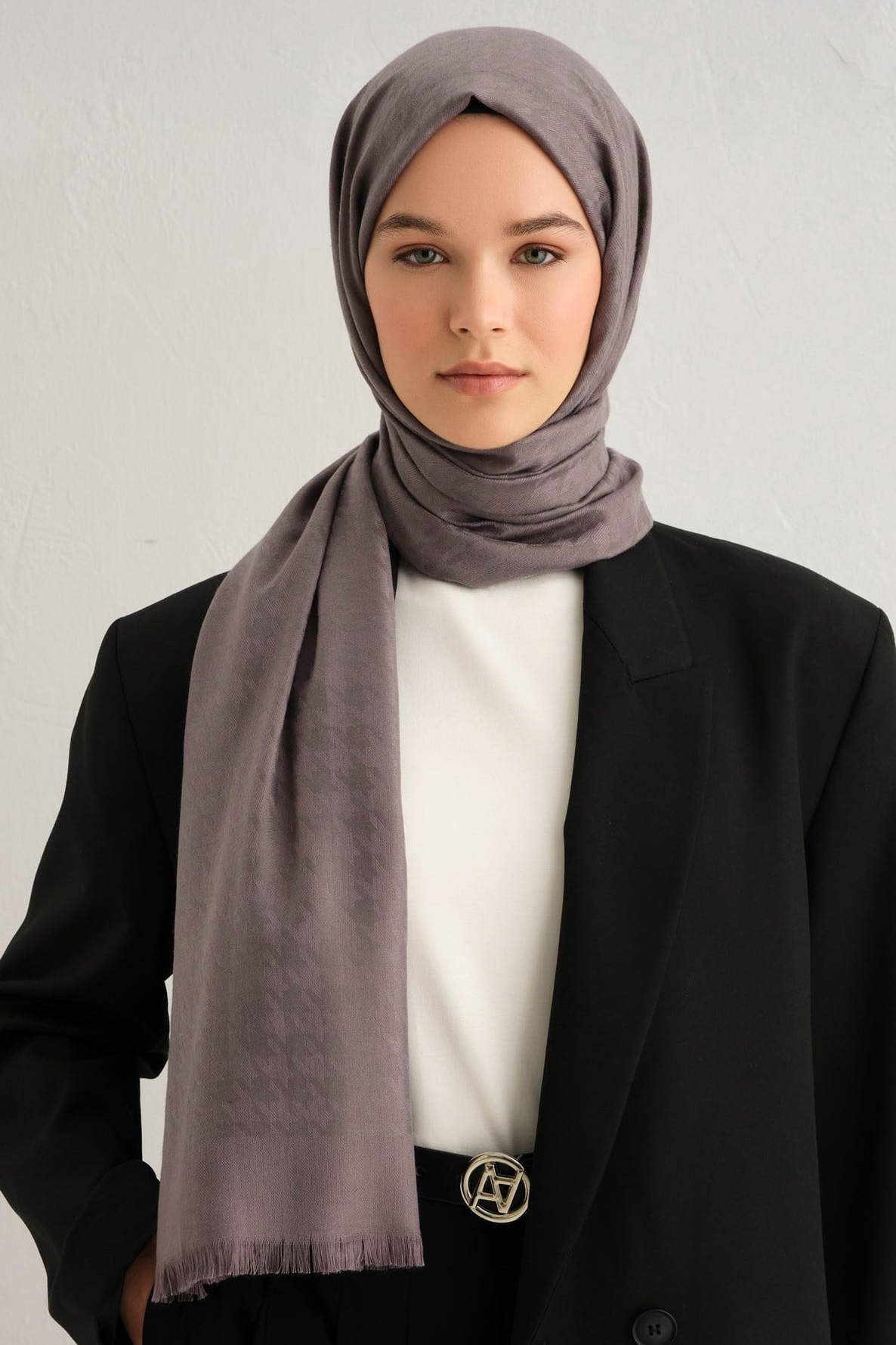 Armine Viscon Kazayağı Desen Şal 17
