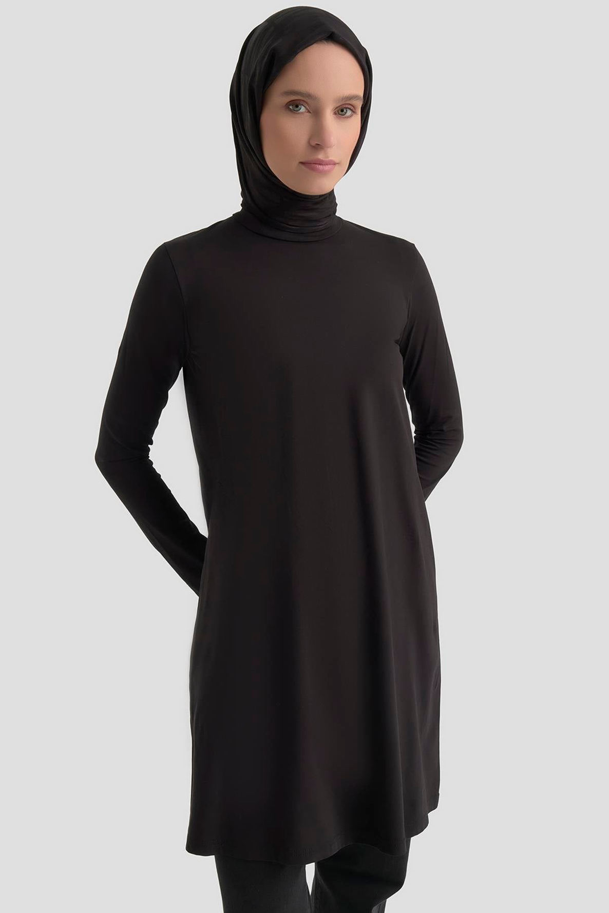 Belden Kuşaklı Kolları Lastikli Fitilli Tunikli İkili Takım Haki 25KT6115