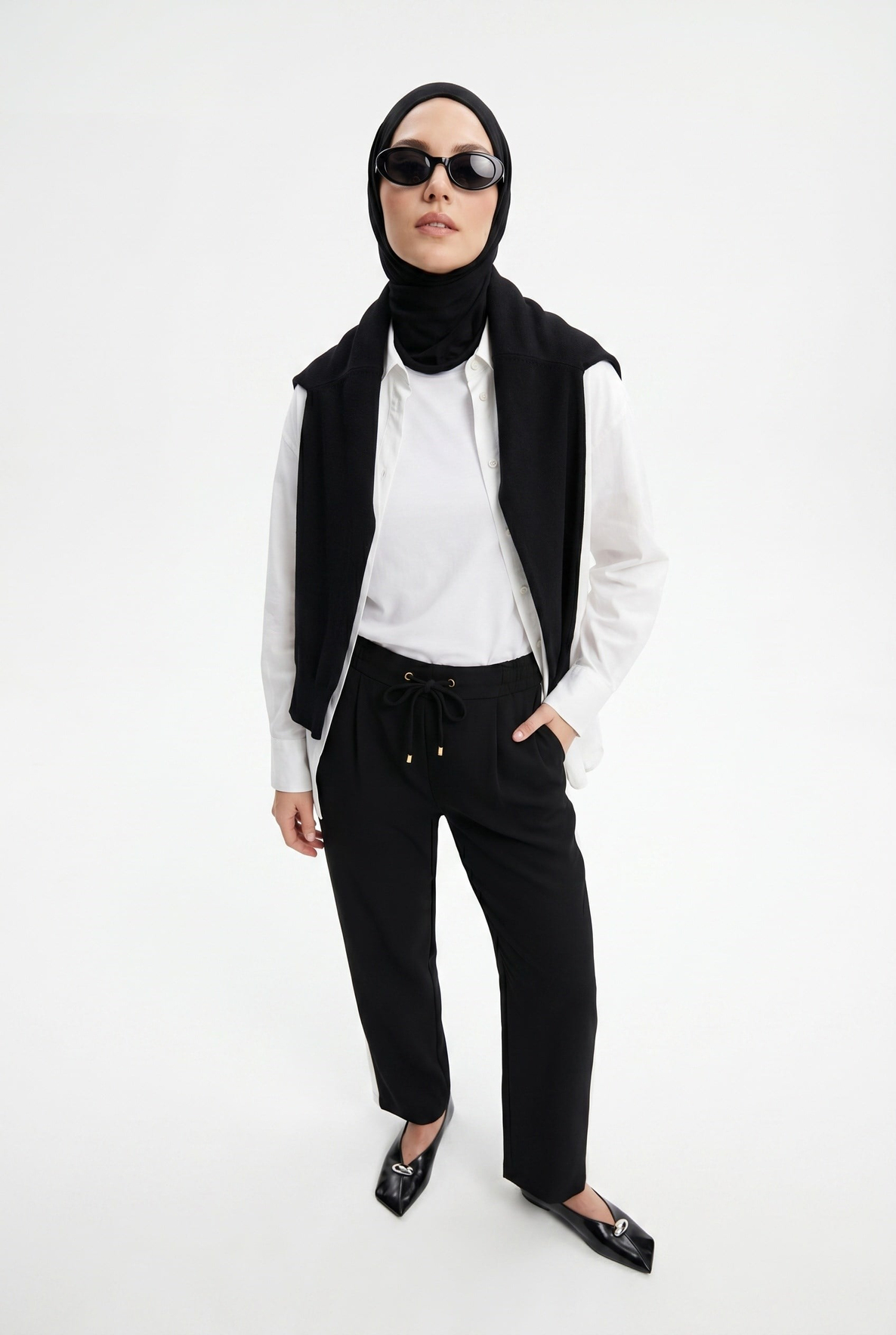 Beli Latikli Cepli Pantolon Siyah 26YT209