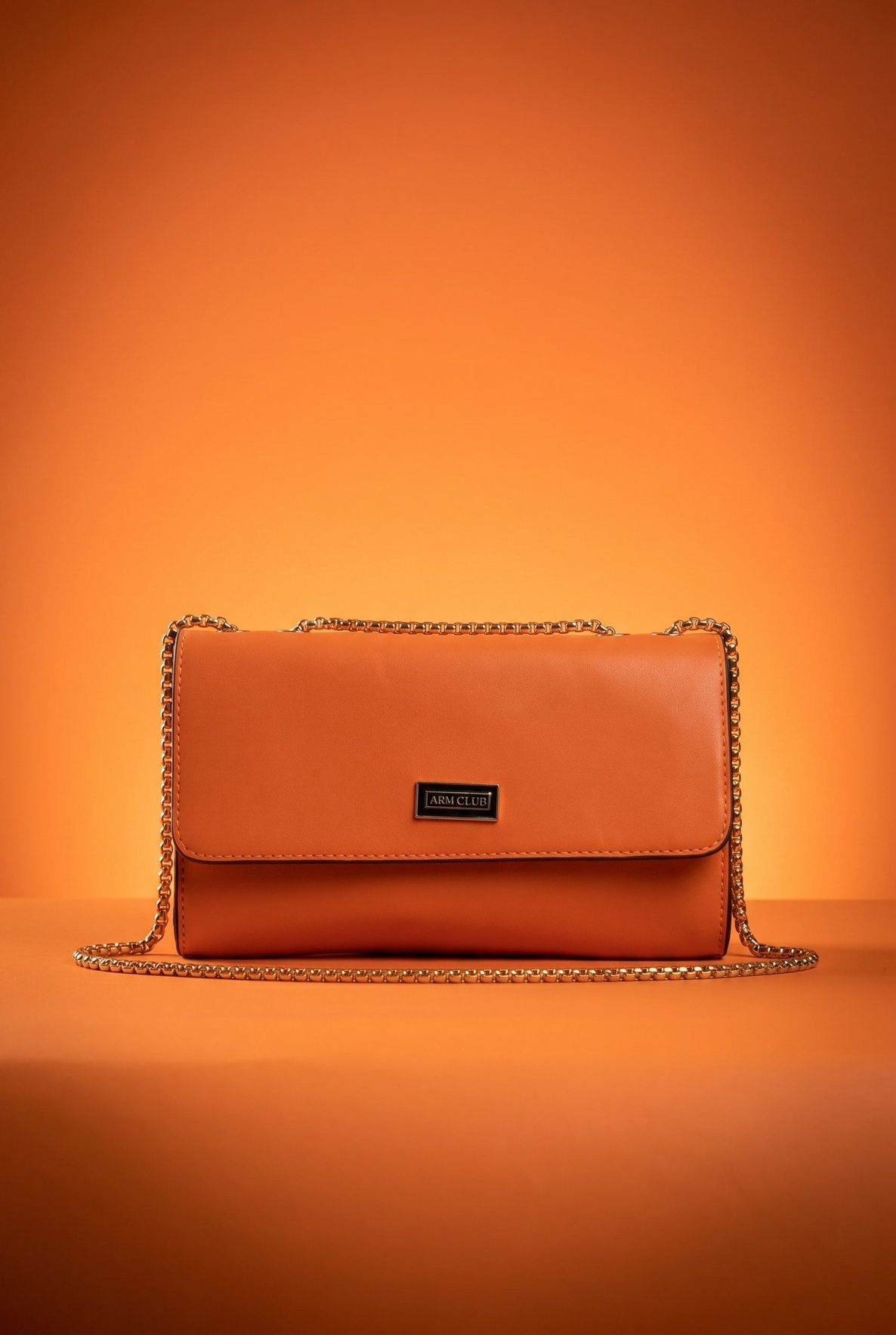 Çıt Çıtlı Zincir Askılı Çanta Orange 23AC026