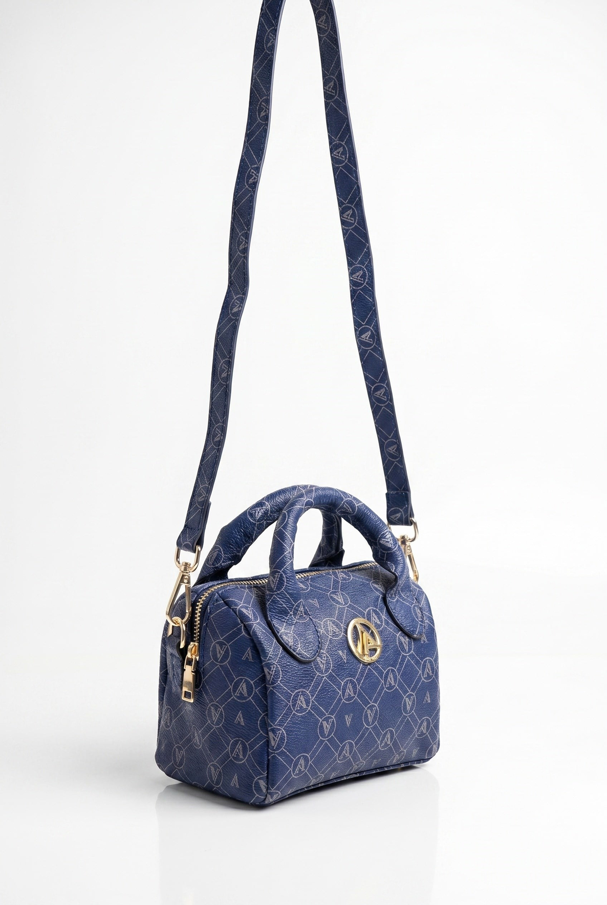 Mini Boy Speedy Çanta Lacivert Baskılı ARM136