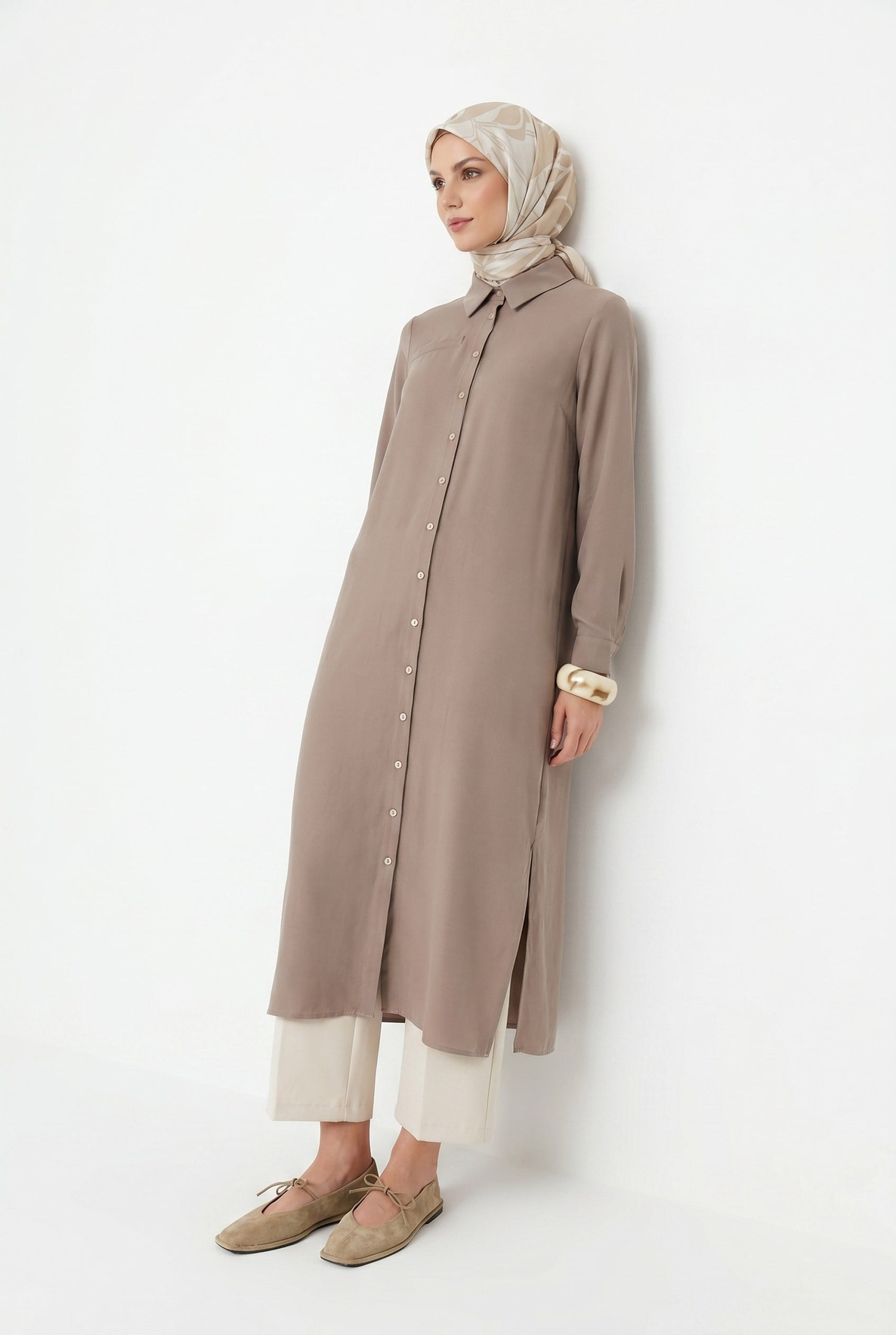Tunik Elbise Vizon