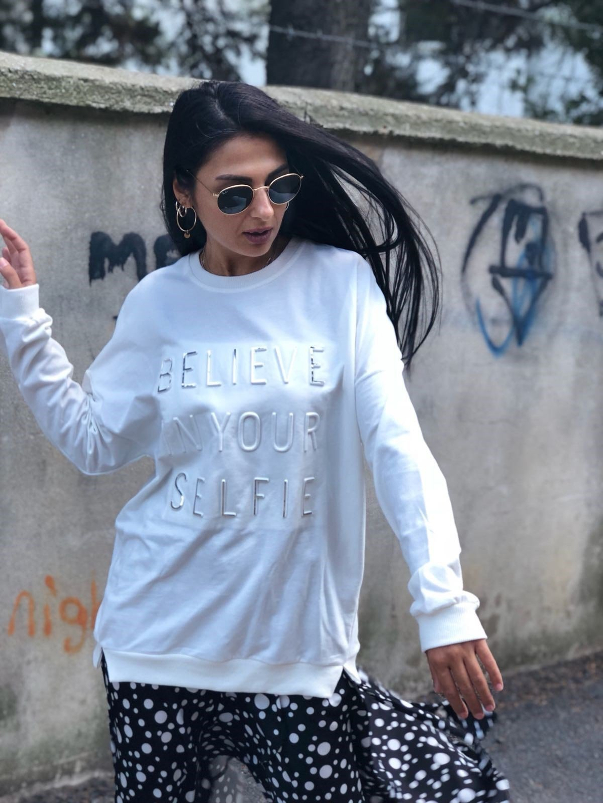 Beyaz Sweatshirt