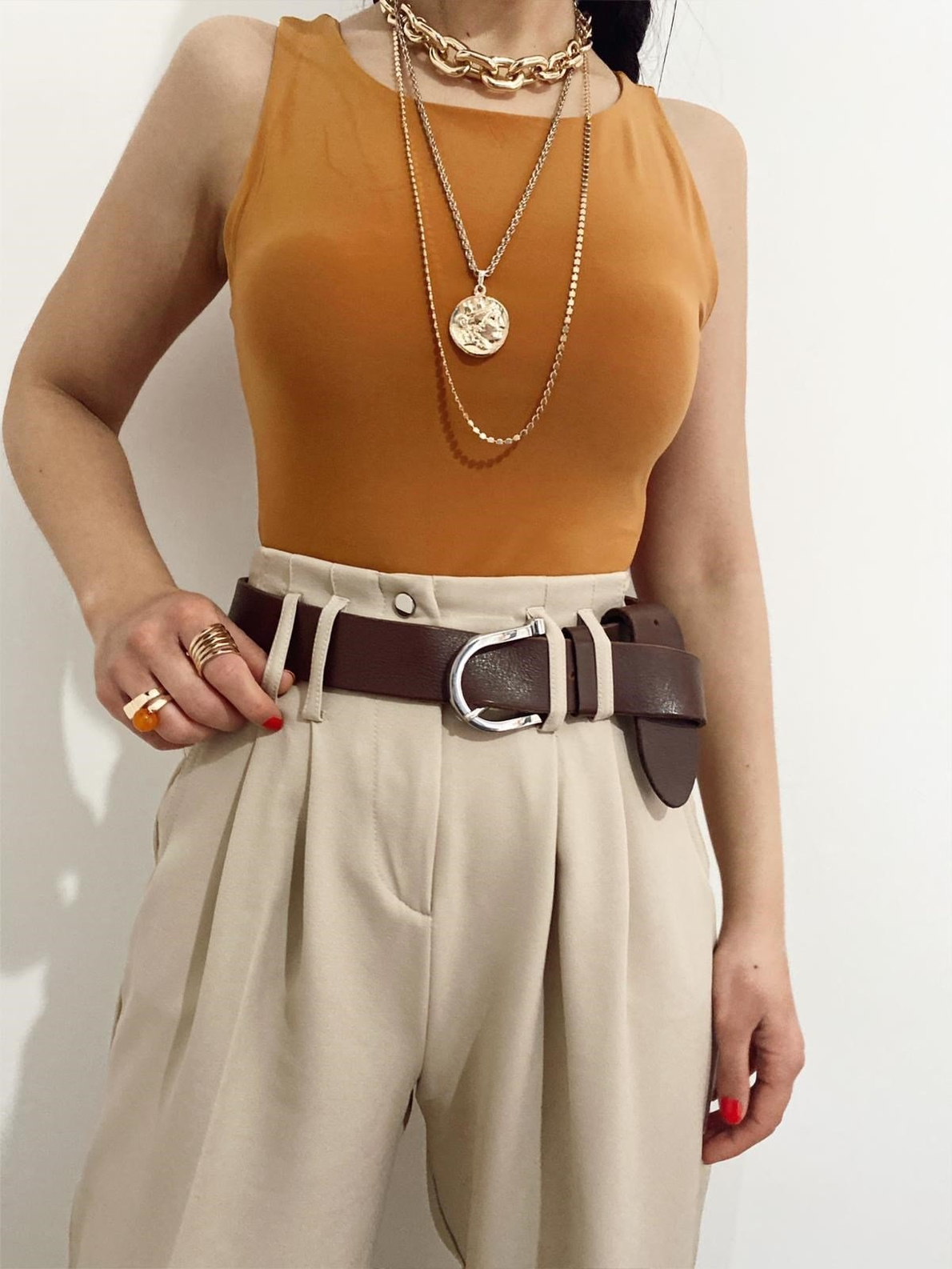 Bodysuit Camel