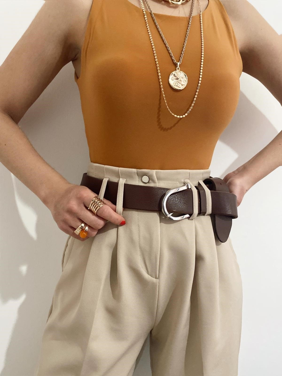 Bodysuit Camel
