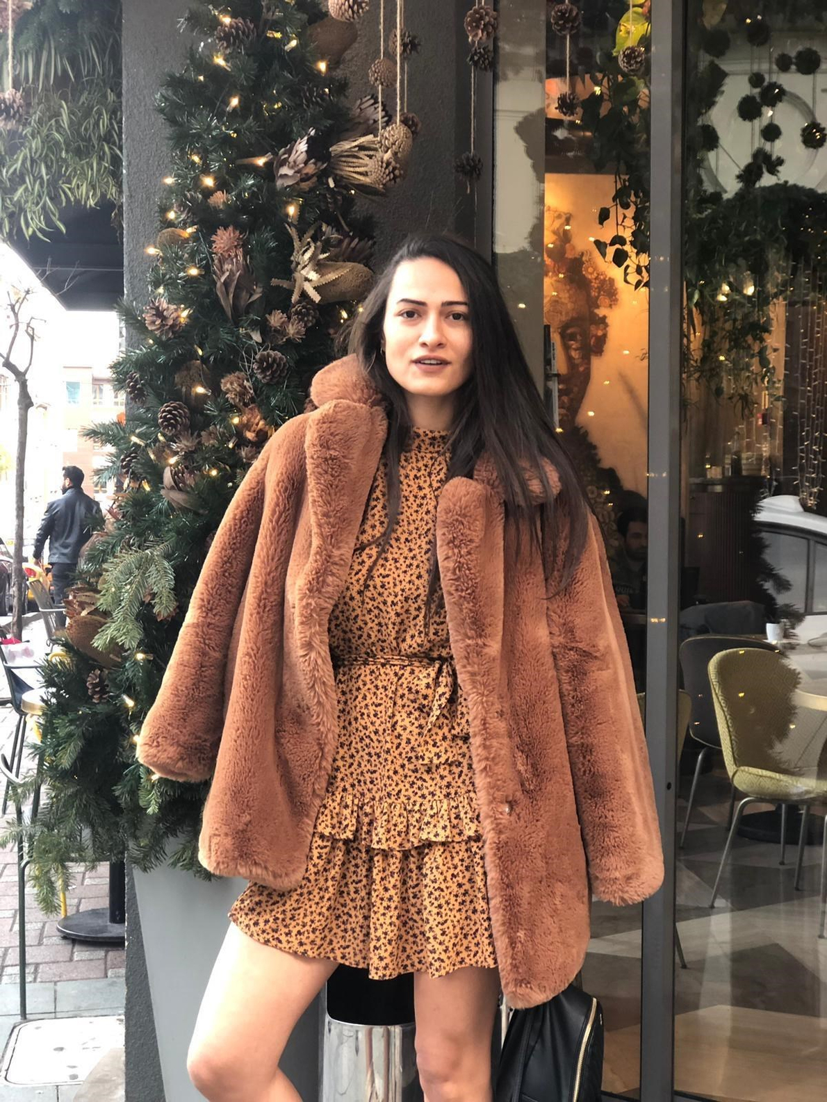 Çiçekli  Çıtır Özel Dikim Elbise