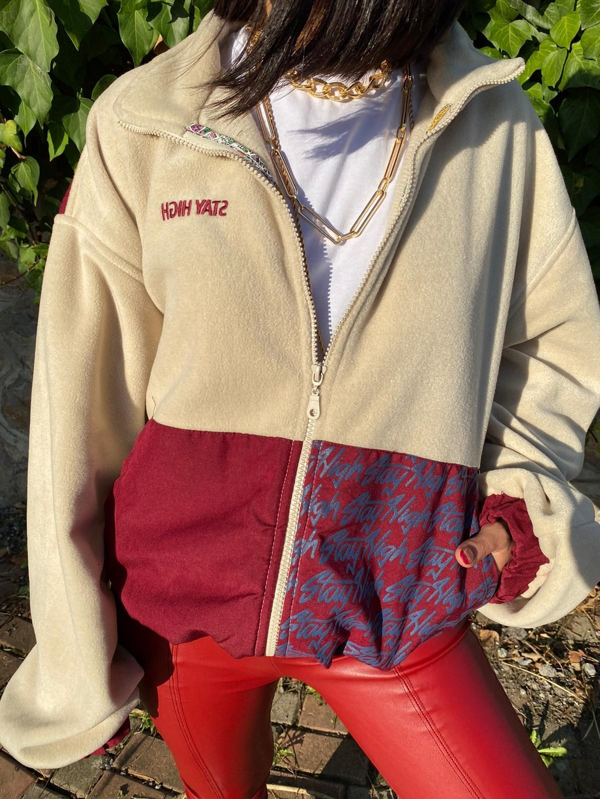 Fermuarlı Polar Sweatshirt