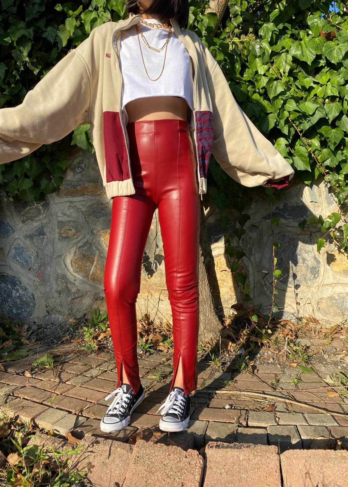 Fermuarlı Polar Sweatshirt