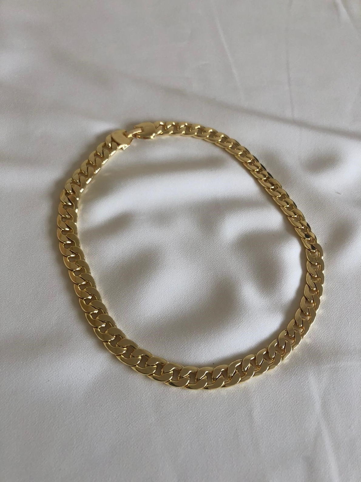 Gold Halka Geçmeli Zincir Kolye
