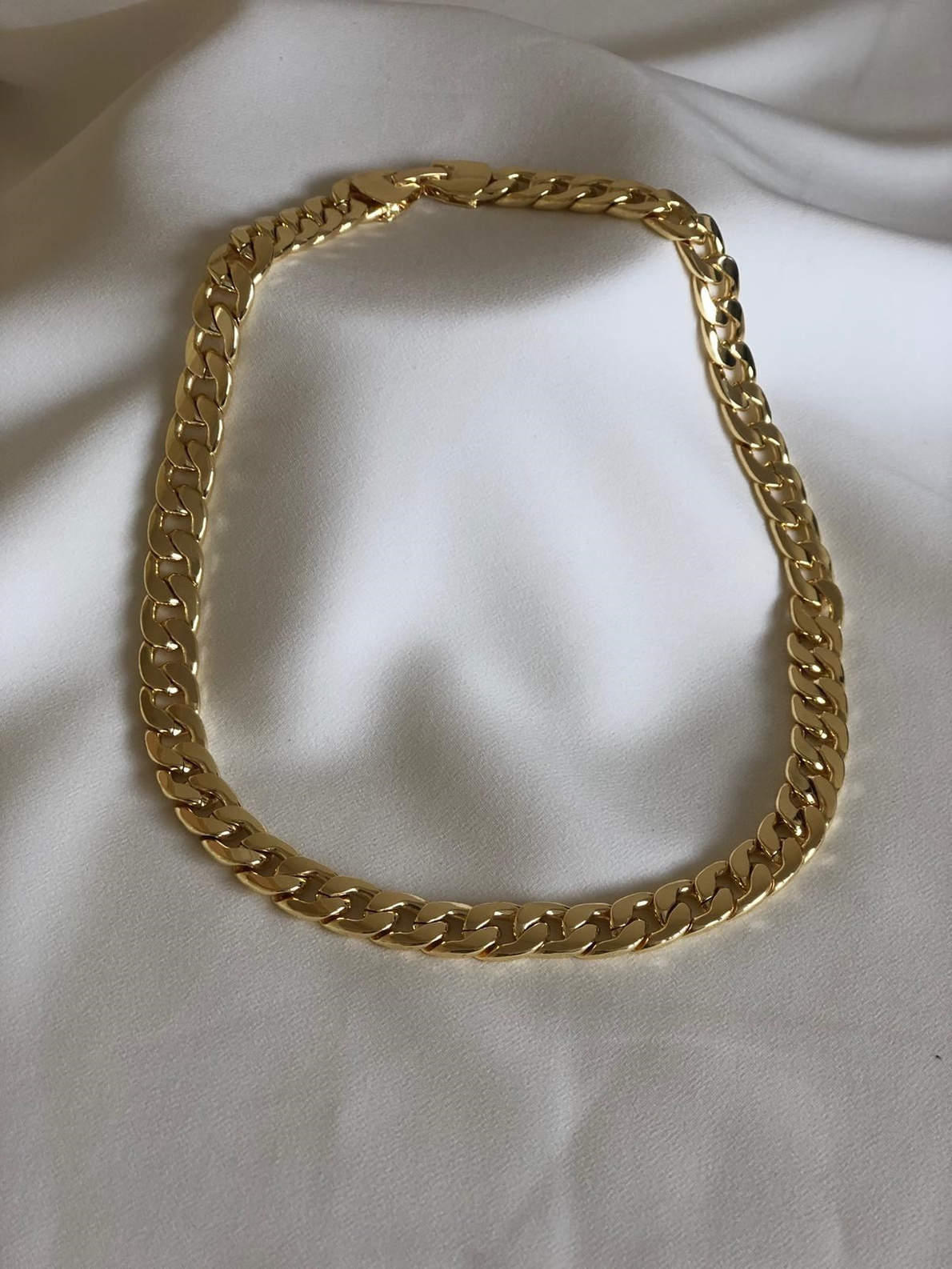 Gold Halka Geçmeli Zincir Kolye