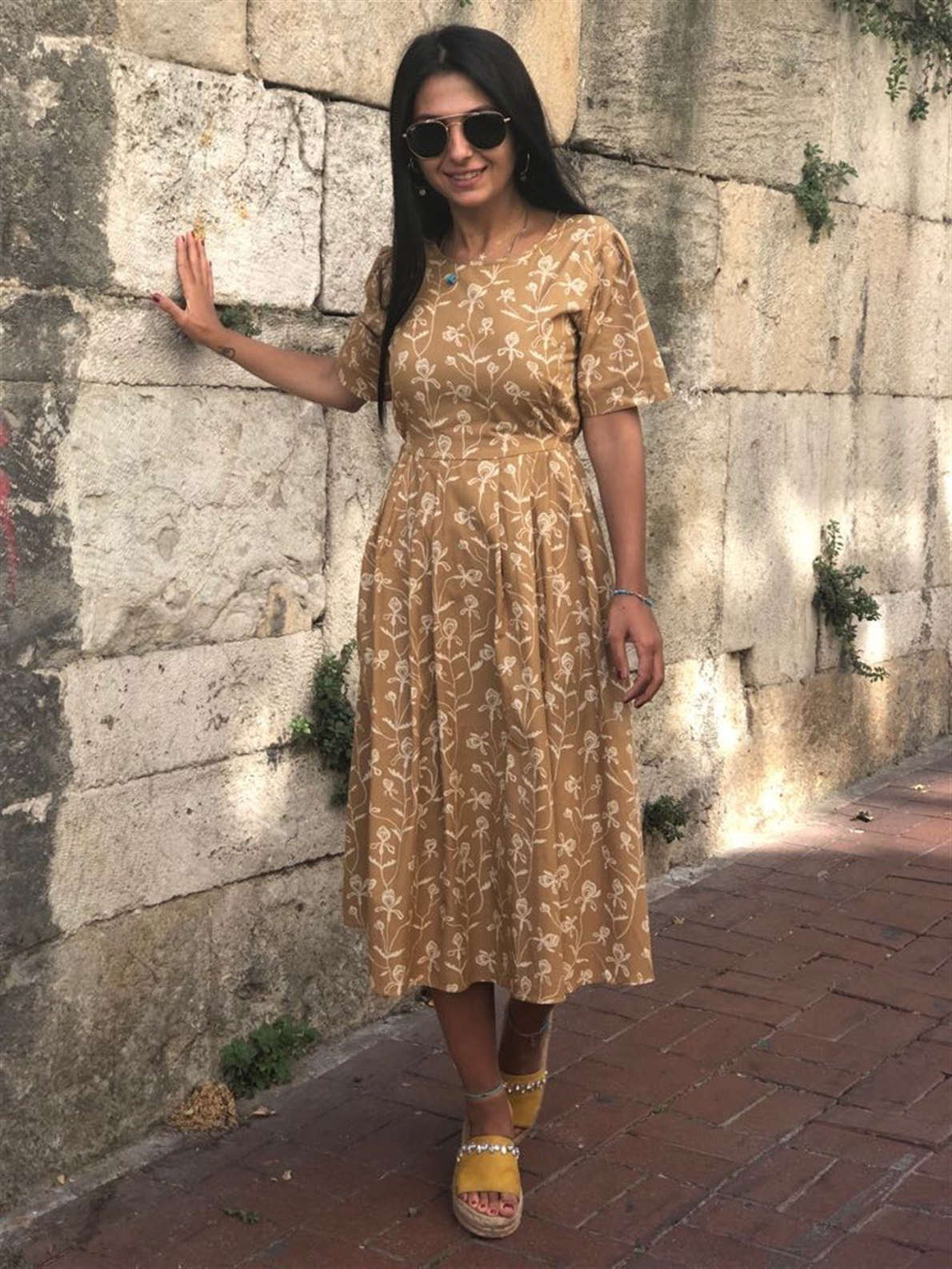 Hardal Vintage Elbise