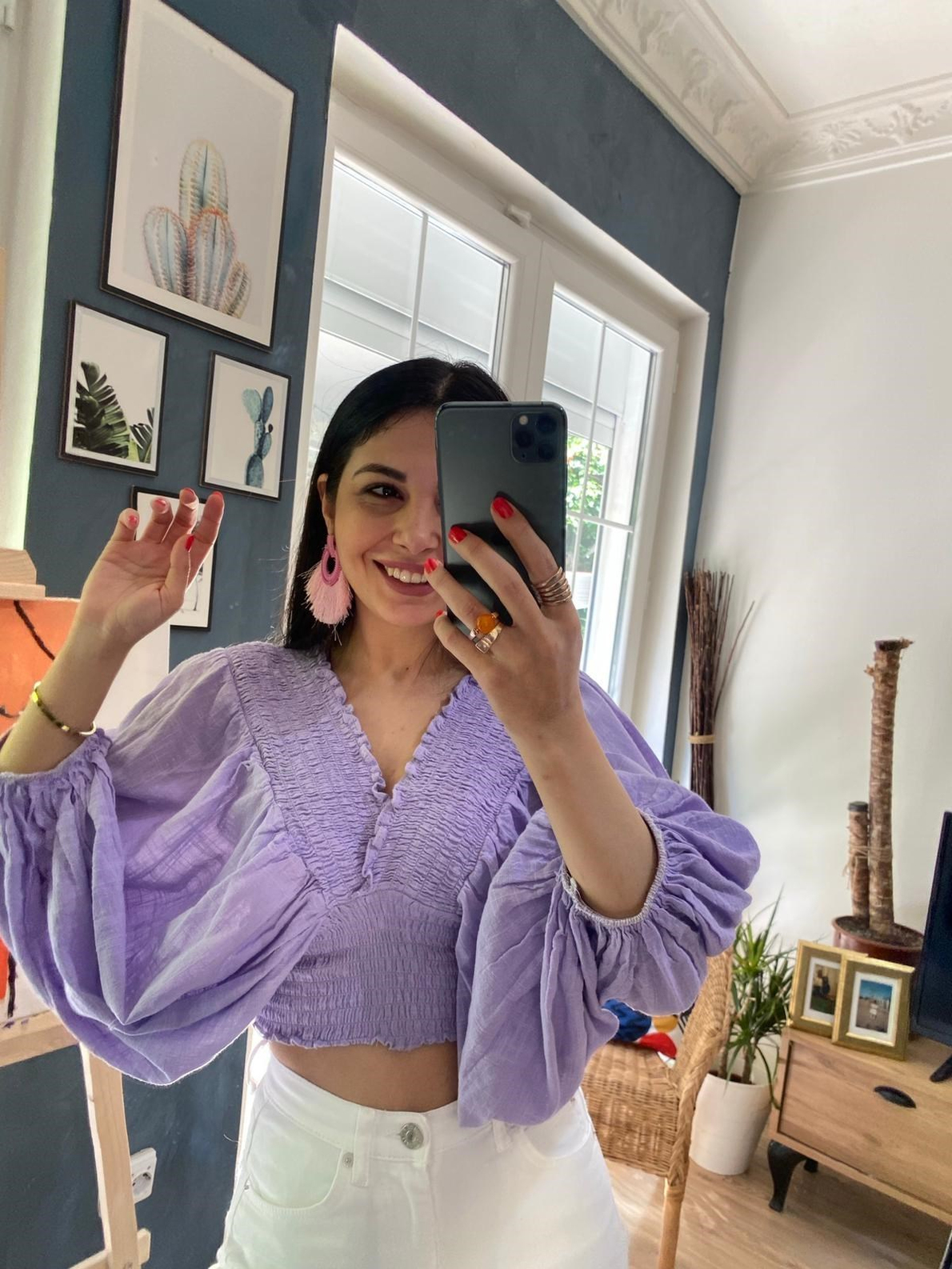 Lila Gipeli V Yaka Bluz