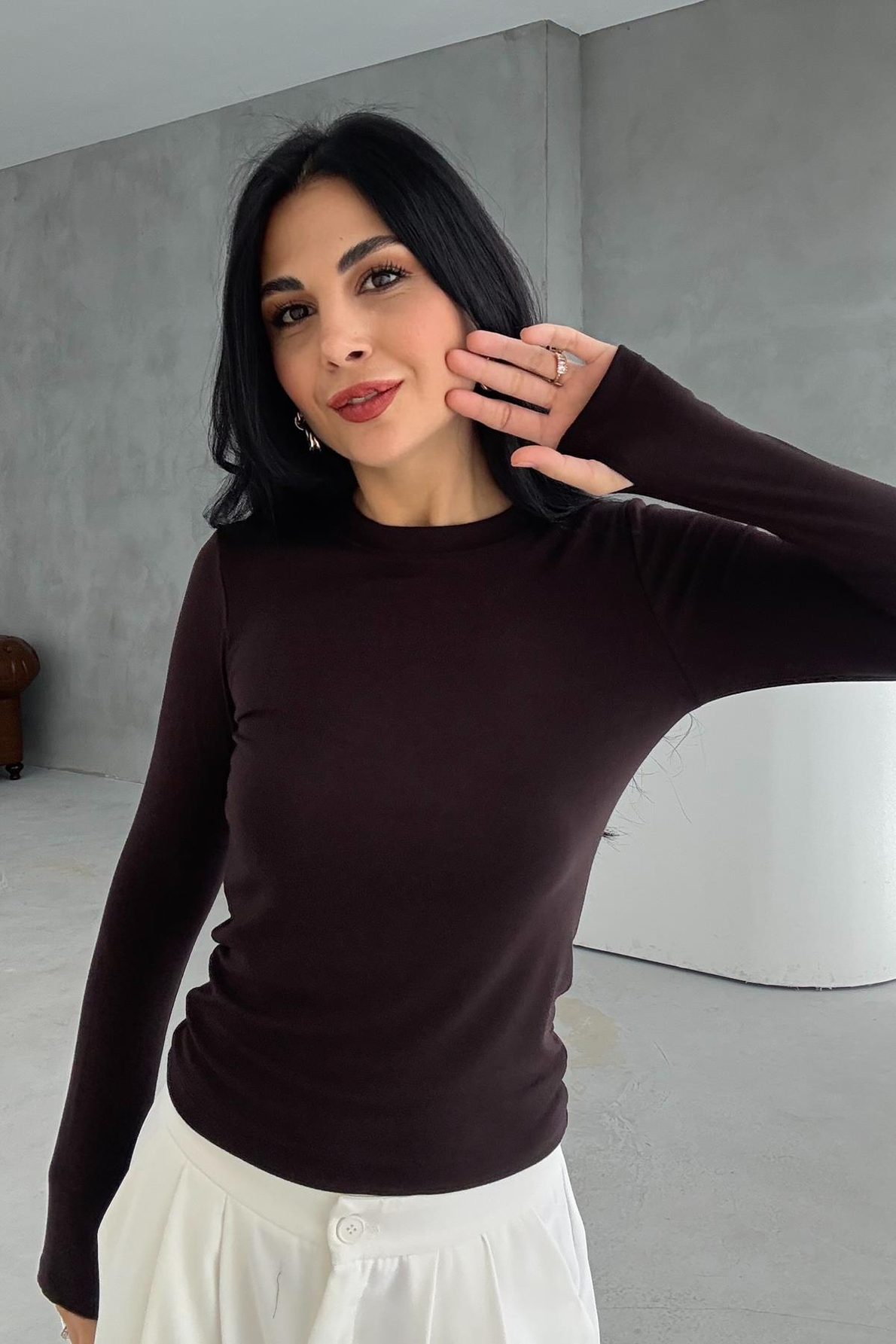 Marka Model  Parmak Geçmeli Kahve Body