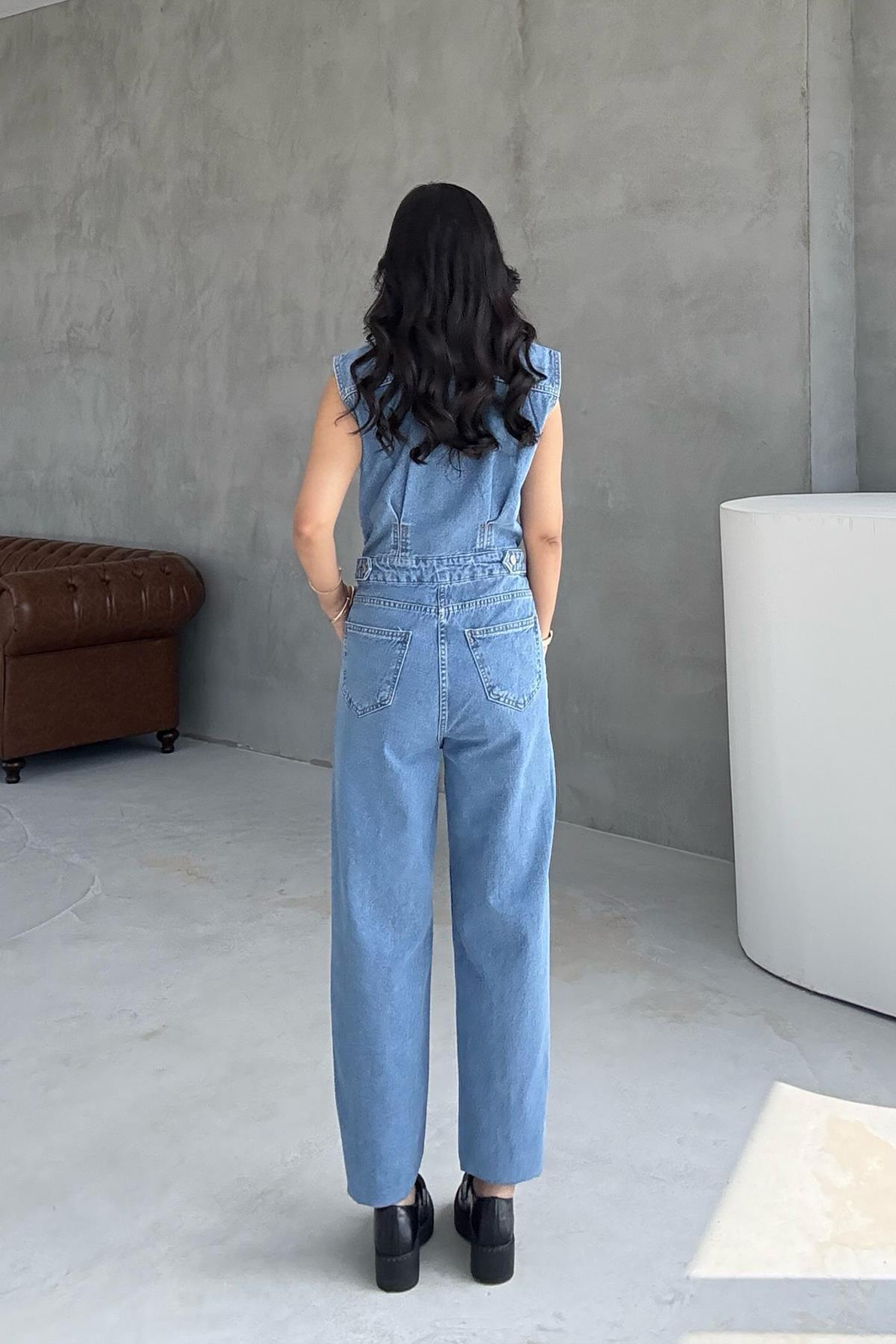 Mavi Balon Denim Tulum