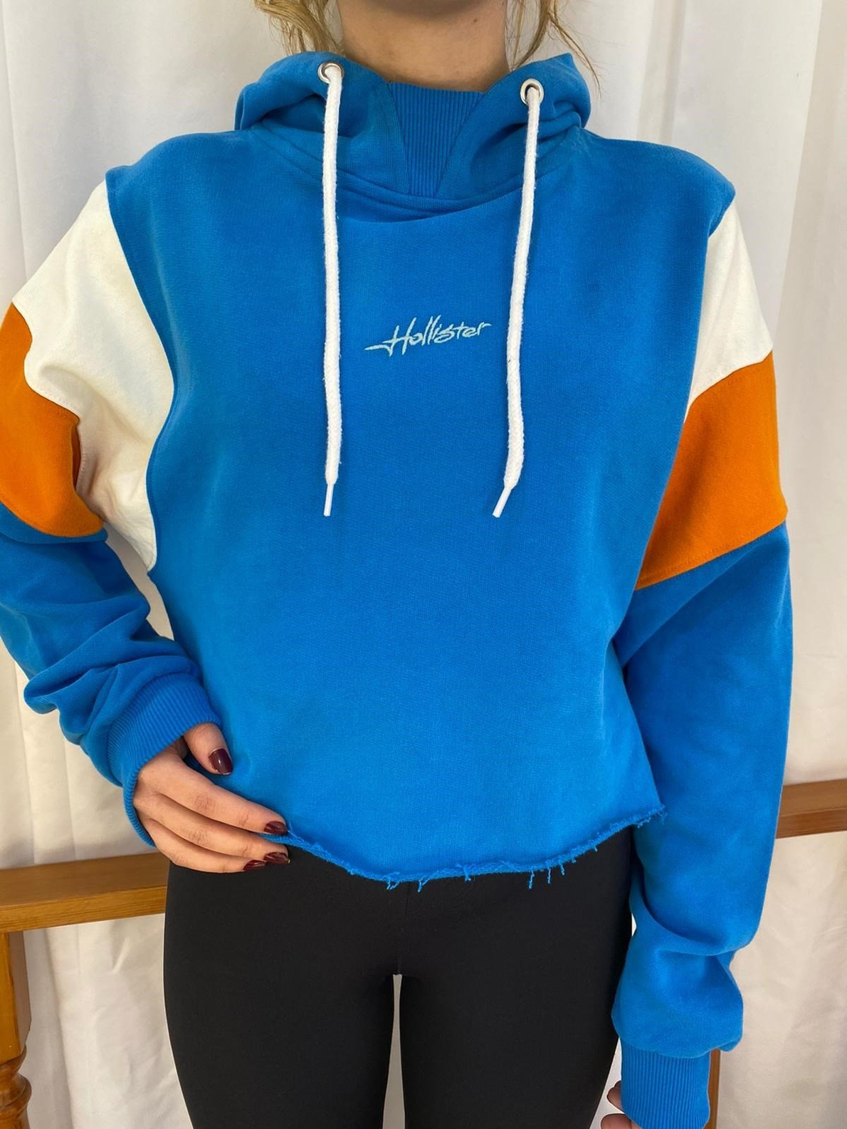 Mavi Kapüşonlu Sweatshirt