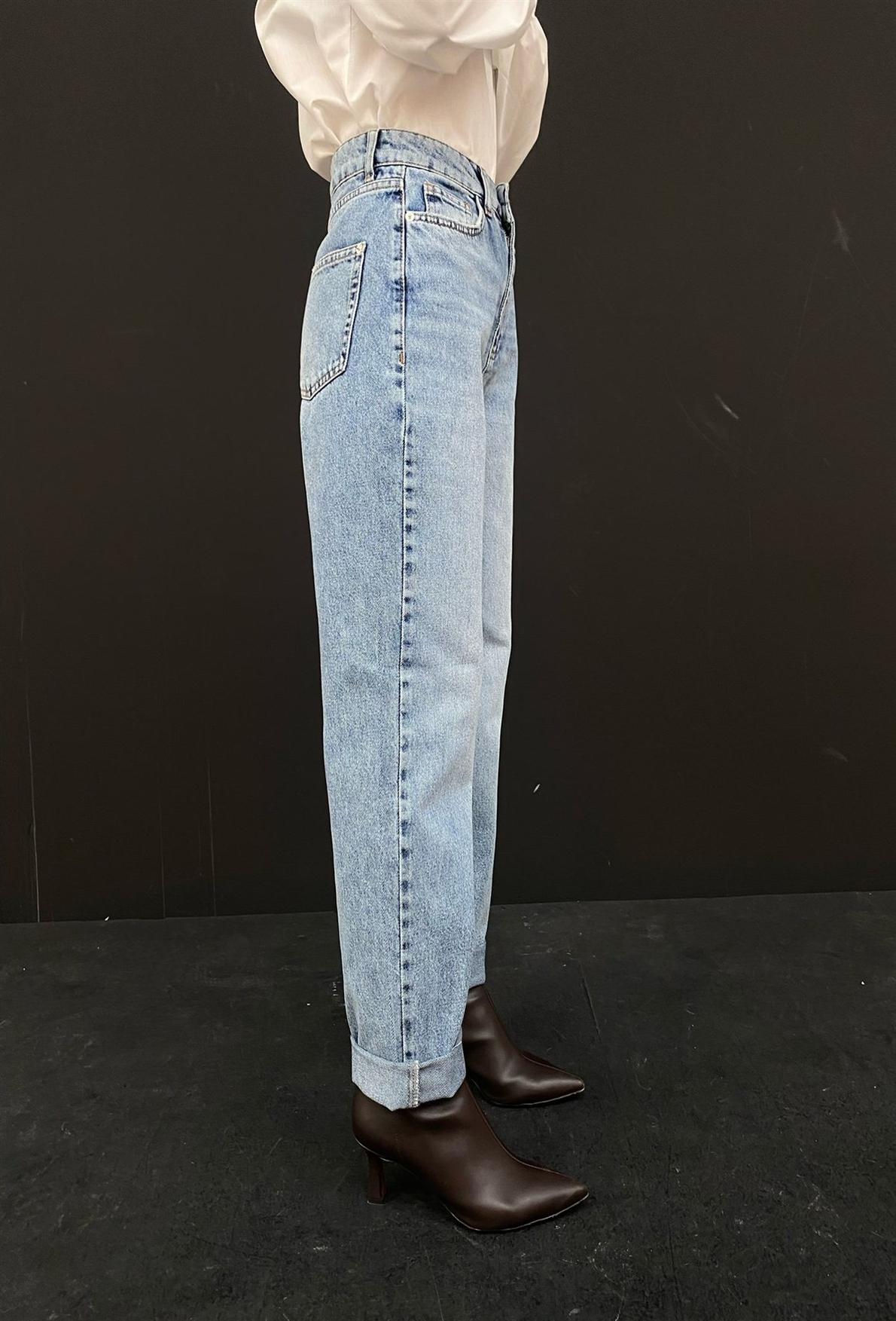 Mavi Yüksel Bel Vintage Mom Jean