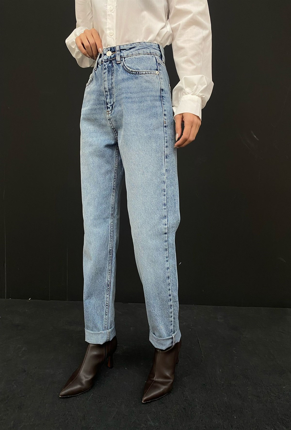 Mavi Yüksel Bel Vintage Mom Jean