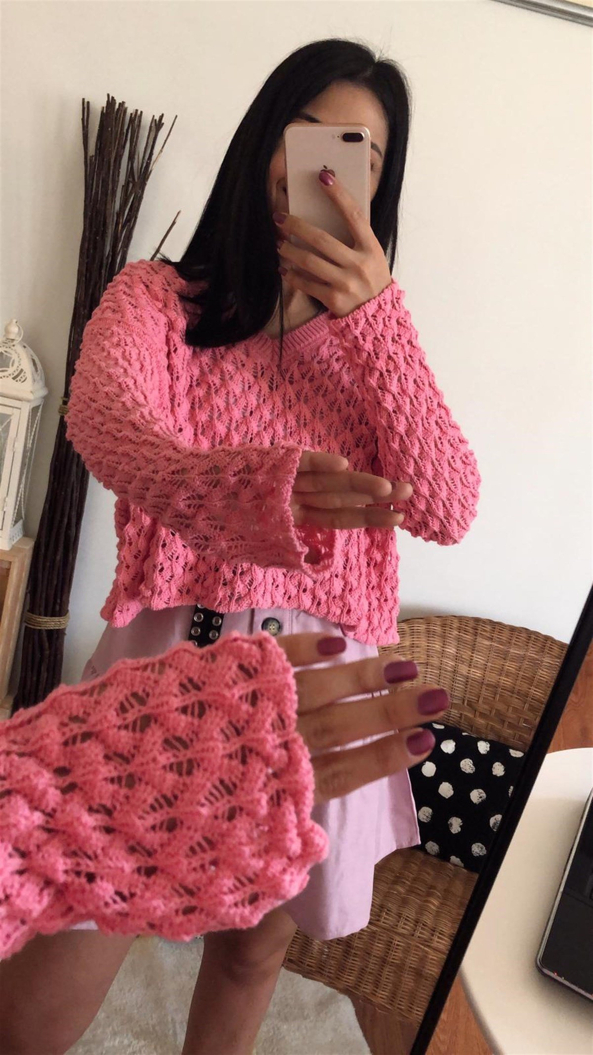 Nisan Triko Pembe Baharlık Kazak