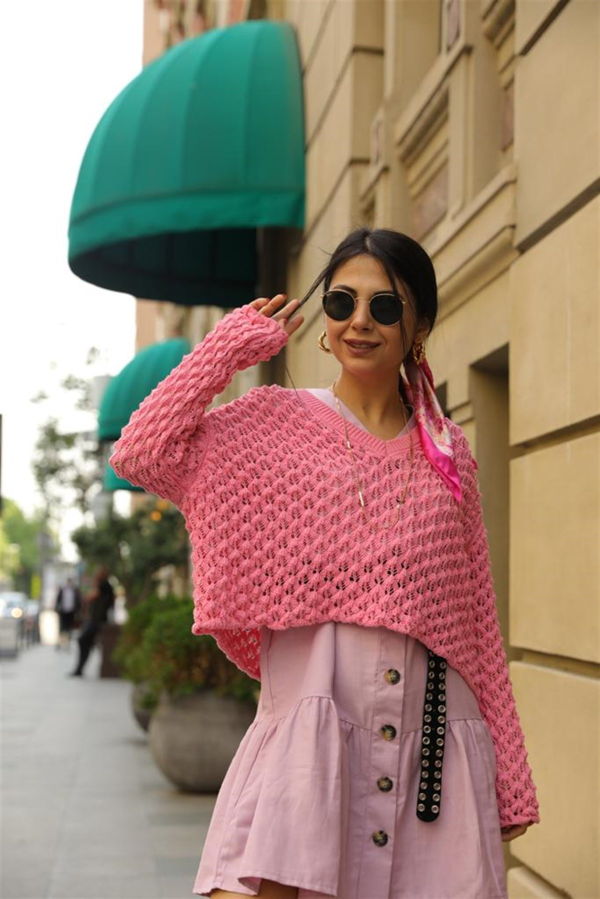 Nisan Triko Pembe Baharlık Kazak
