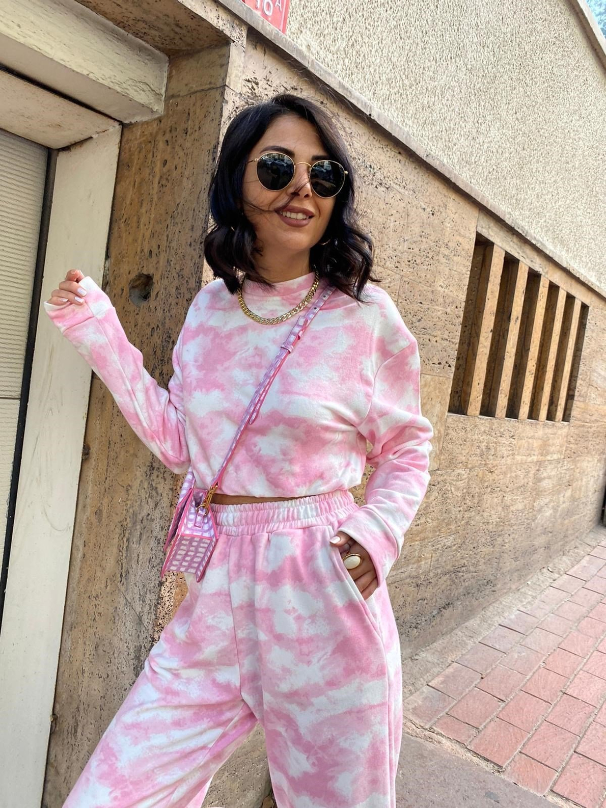 Pembe Batik Eşofman Takım