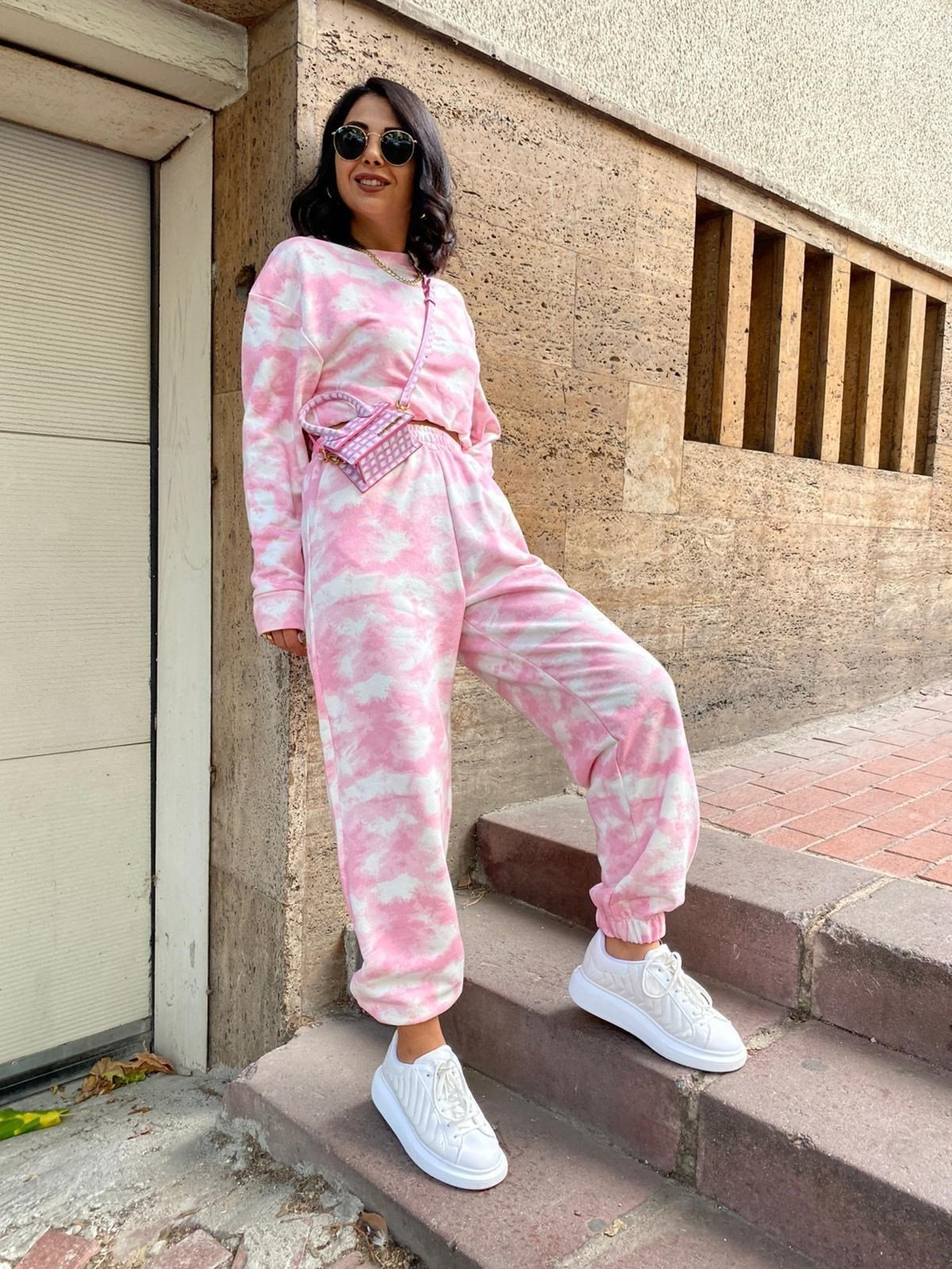 Pembe Batik Eşofman Takım