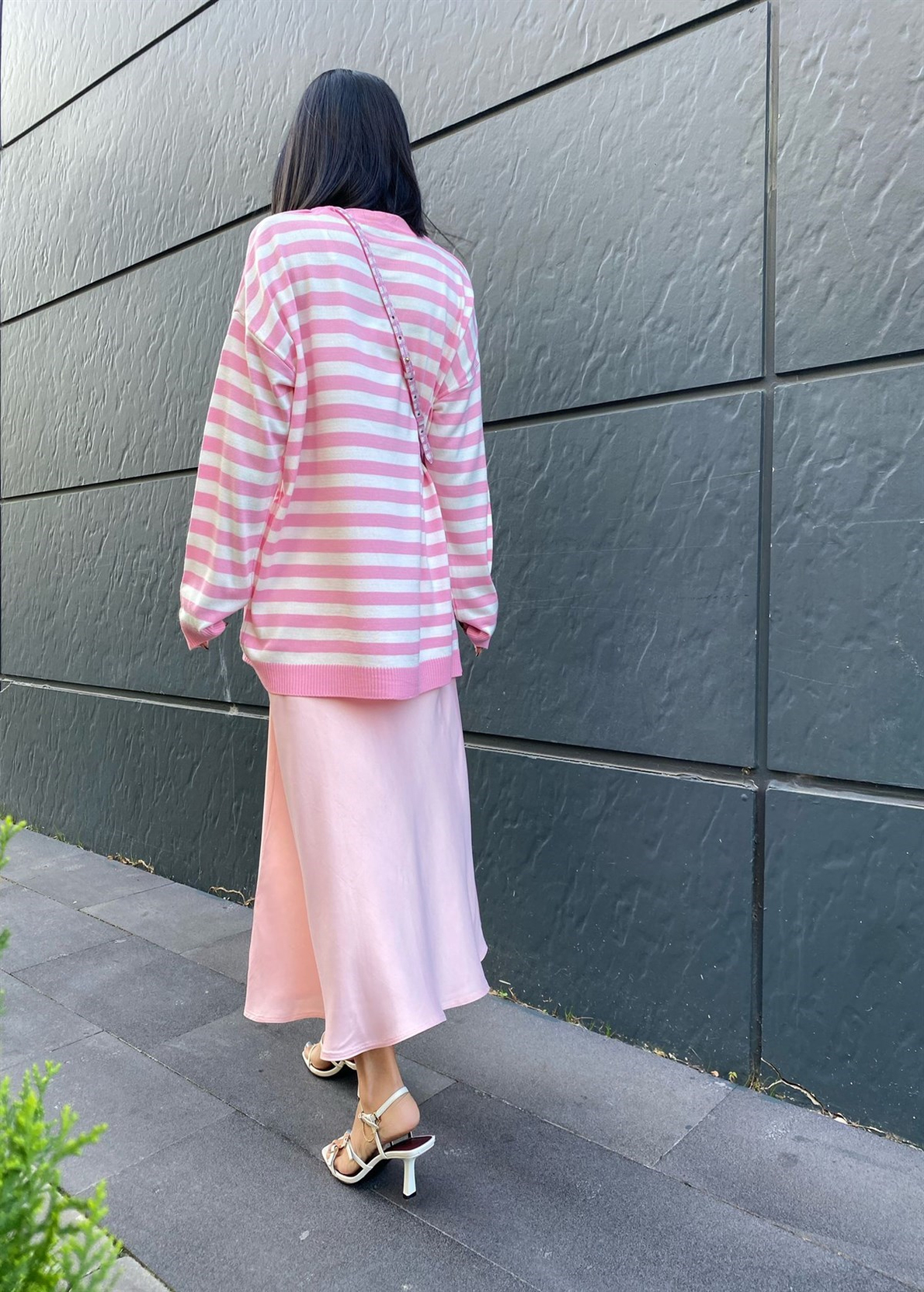 Pembe Çizgili Triko