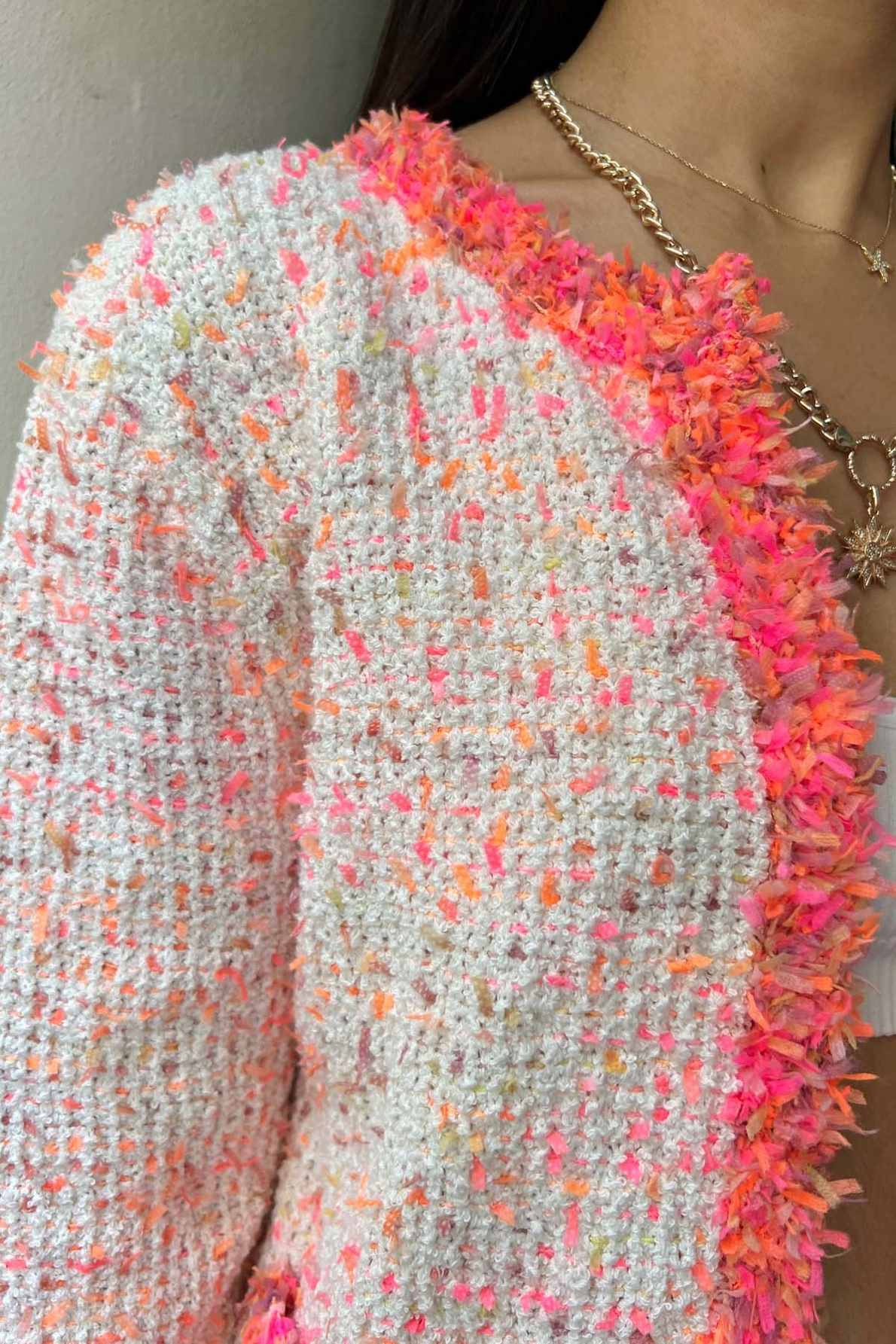 Pembe Tüvit Mini Hırka