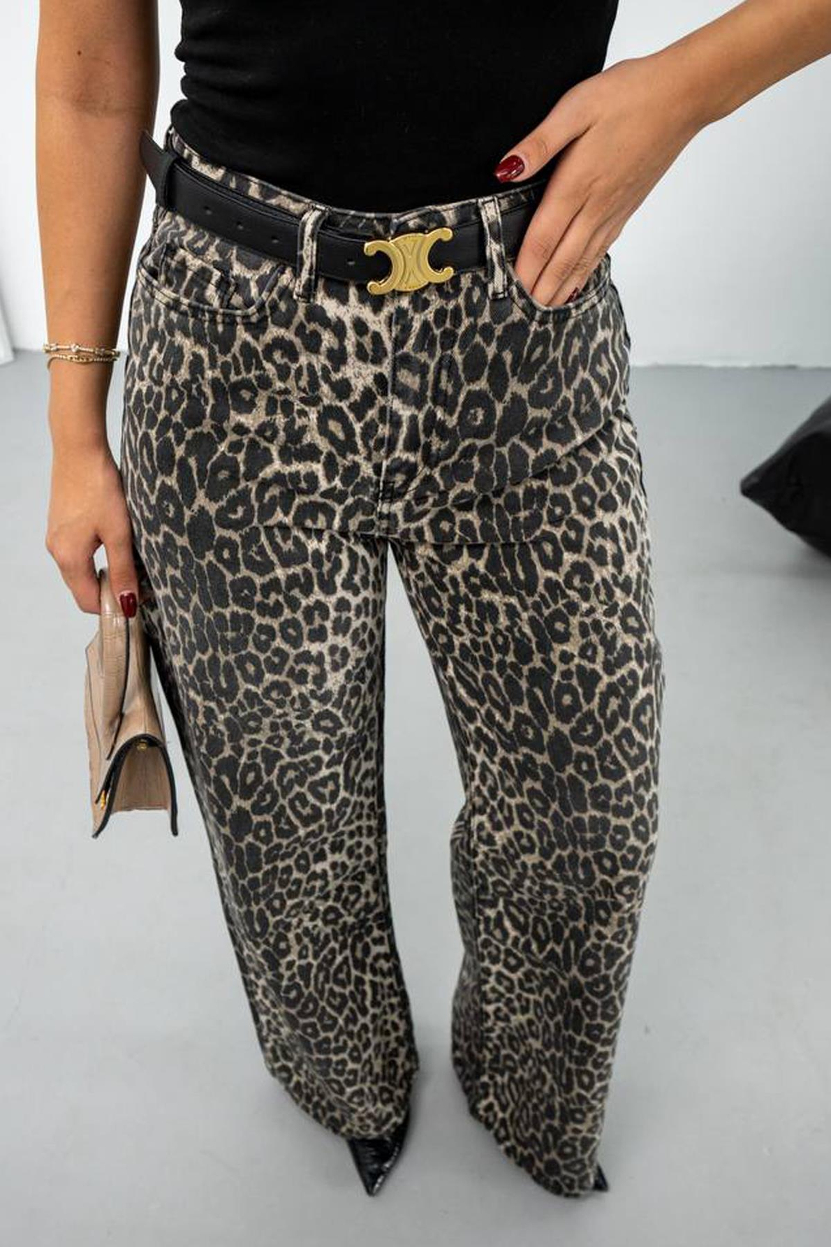 Pinterest Leopar Wide Leg Jean
